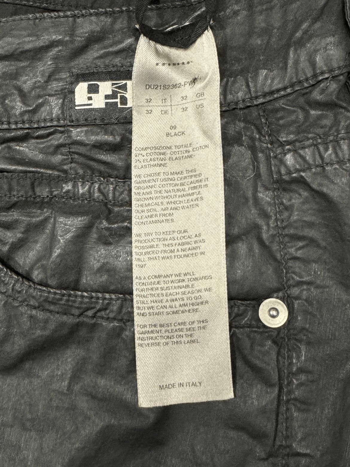 Rick Owens Rick Owens Drkshdw Waxed Denim Size US 32 / EU 48 - 3 Thumbnail