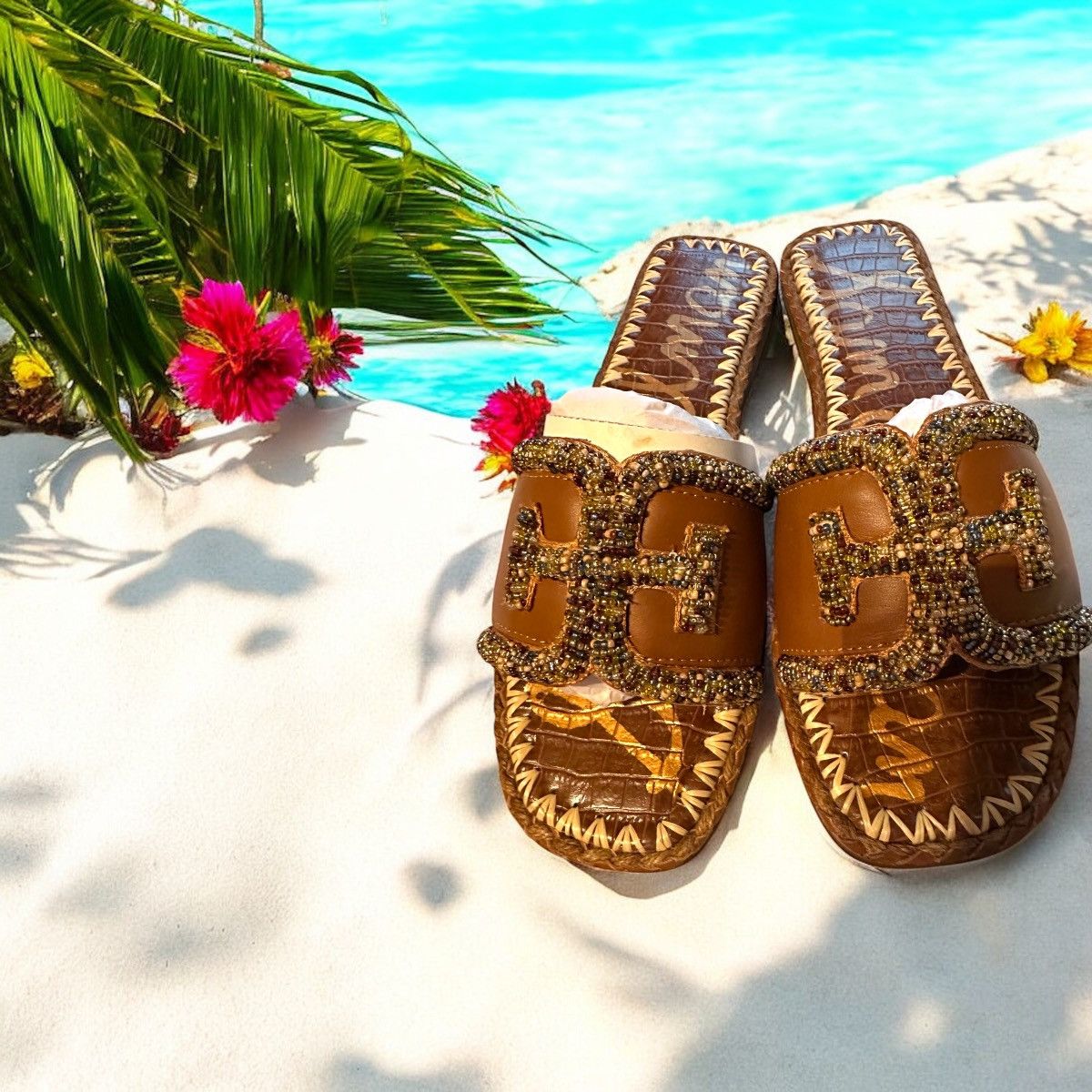 Sam Edelman Sam Edelman Fitz brwn beaded Lea 19802M1201 Size US 10 / IT 40 - 1 Thumbnail