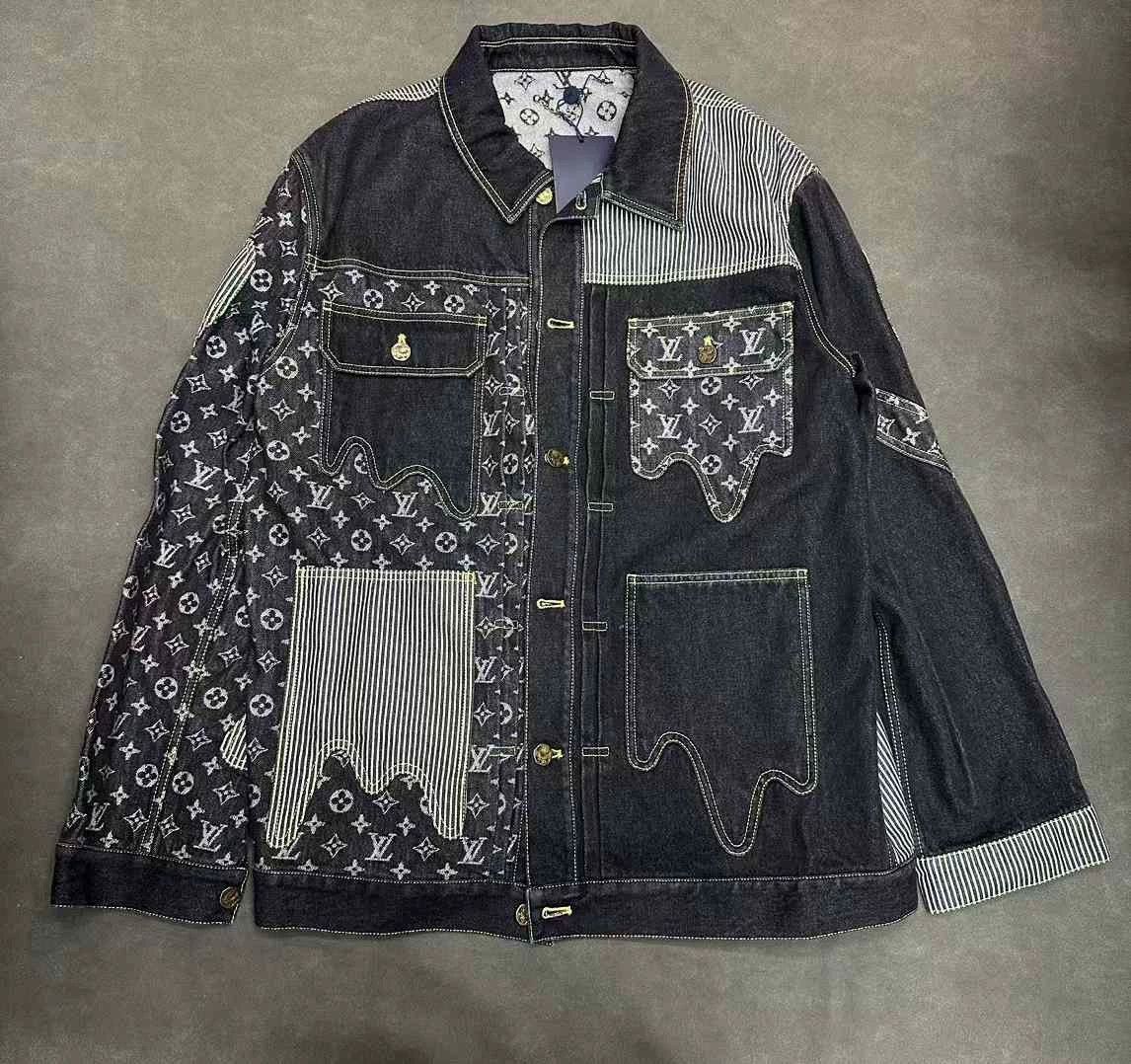 Louis Vuitton LV x Nigo 2 Monogram Denim Deconstructed 54 Jacket Size US L / EU 52-54 / 3 - 1 Thumbnail