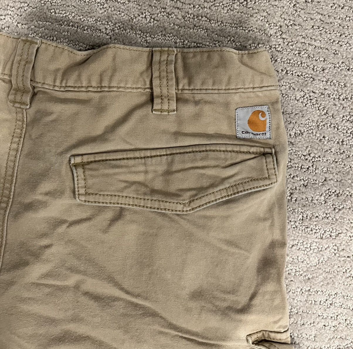 Carhartt × Vintage Khaki Carhartt Relaxed Fit Work Pants Size US 38 / EU 54 - 4 Thumbnail