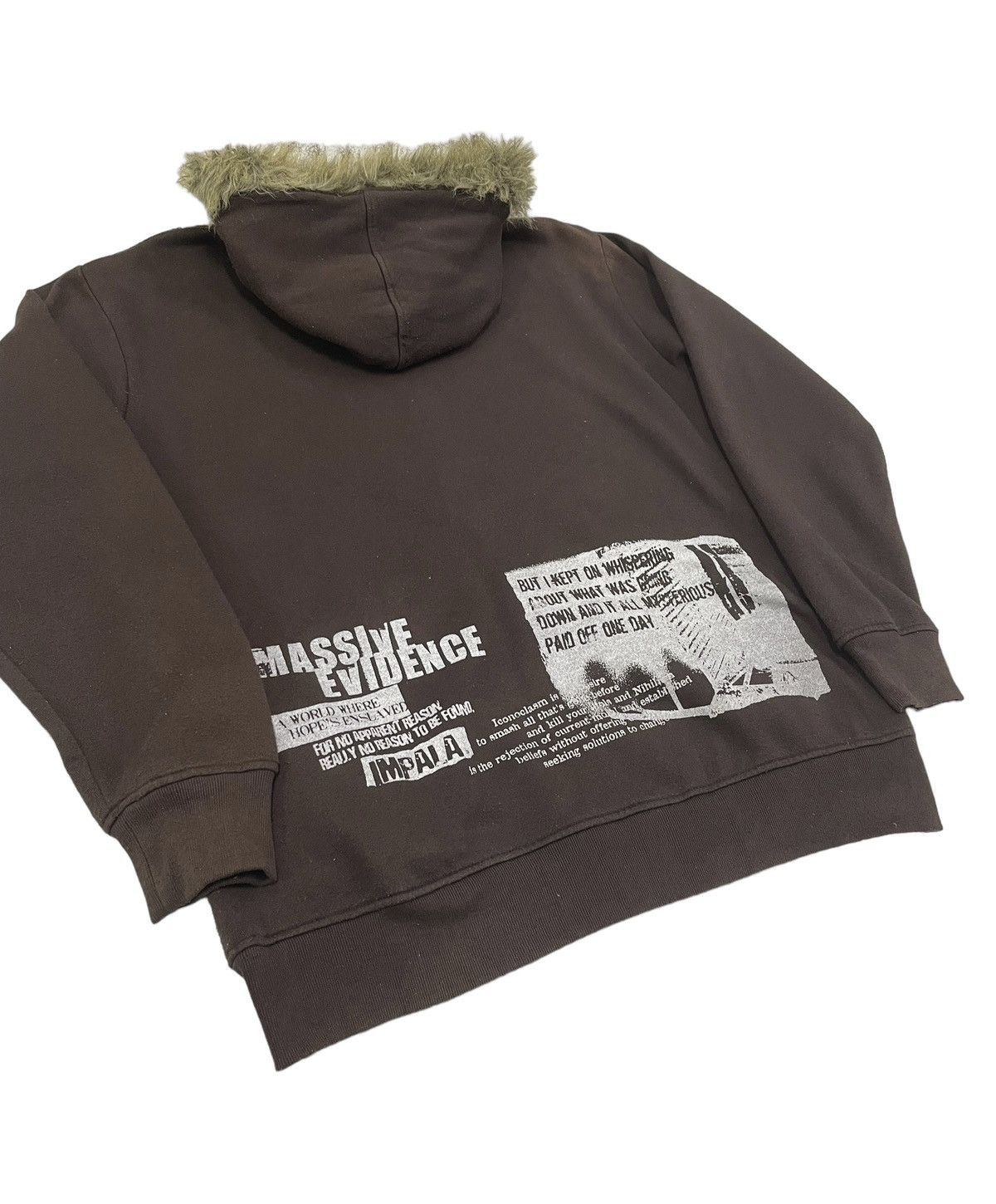 If Six Was Nine × Japanese Brand × Le Grande Bleu (L.G.B.) Impala Japan Poem Fur Hoodie Sunfaded Size US L / EU 52-54 / 3 - 7 Thumbnail