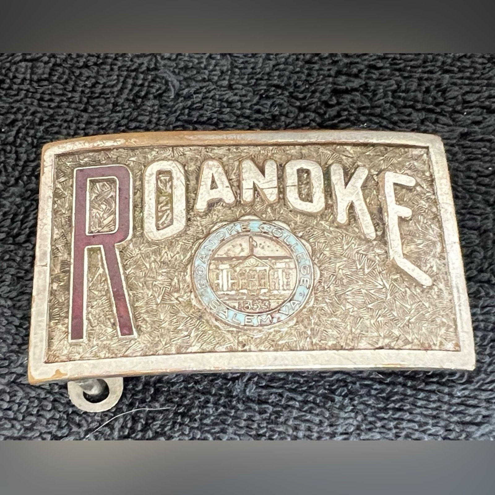 Vintage Vintage Jenkins Roanoke College Belt Buckle Tone 1930s Size ONE SIZE - 1 Thumbnail