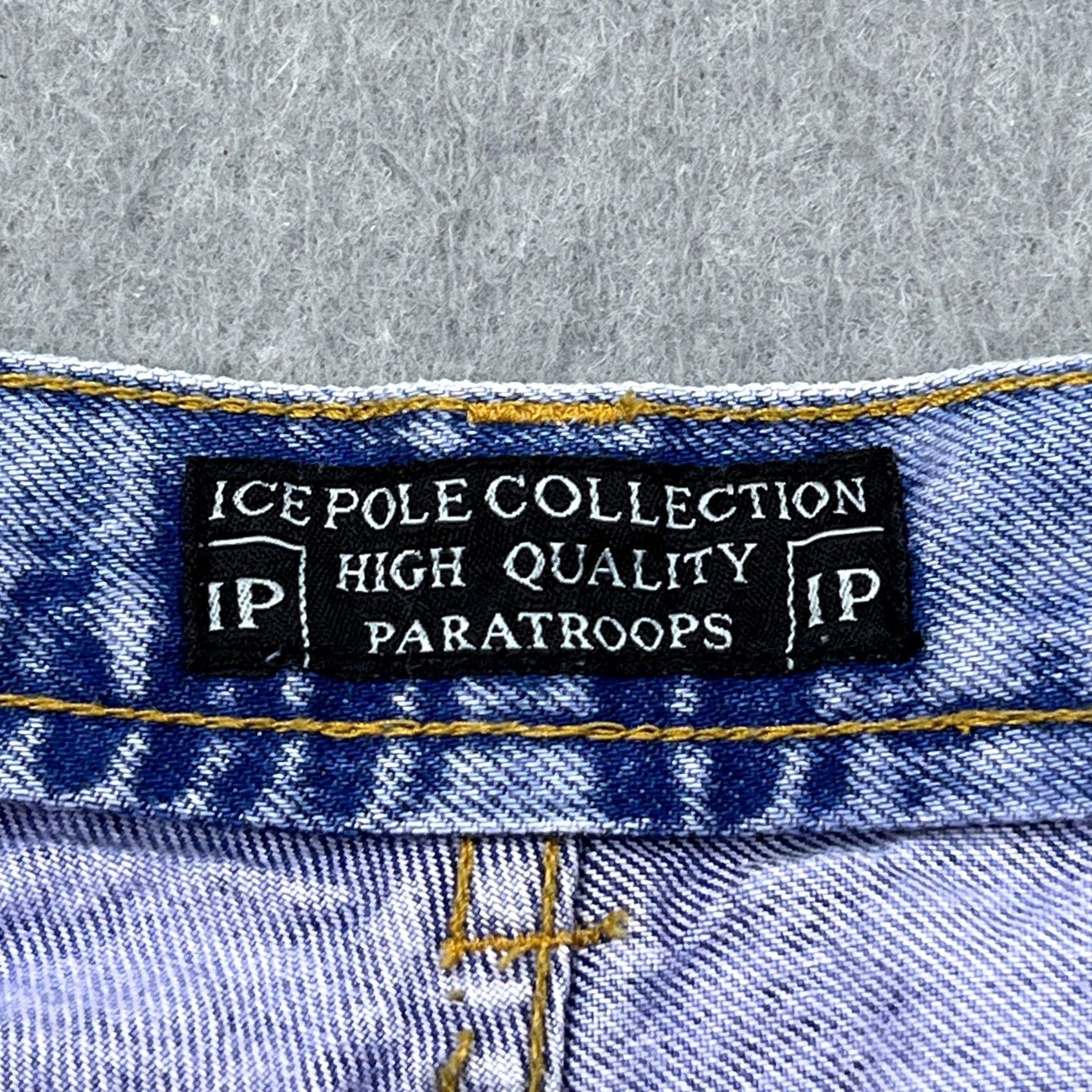Poler VTG Ice Pole Jeans Men's 40x32 Blue Carpenter Loop Paratroops Y2K Wide Skater Jeans Size US 40 / EU 56 - 4 Thumbnail