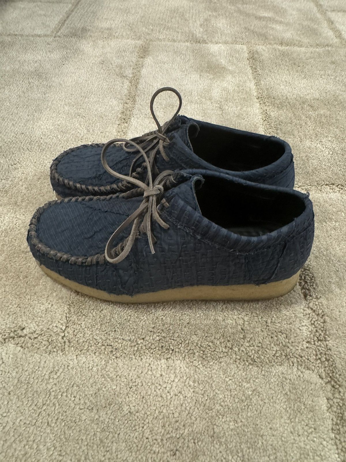 By Walid Men’s Blue Connie Lace Up Sneaker Size US 10 / EU 43 - 3 Thumbnail