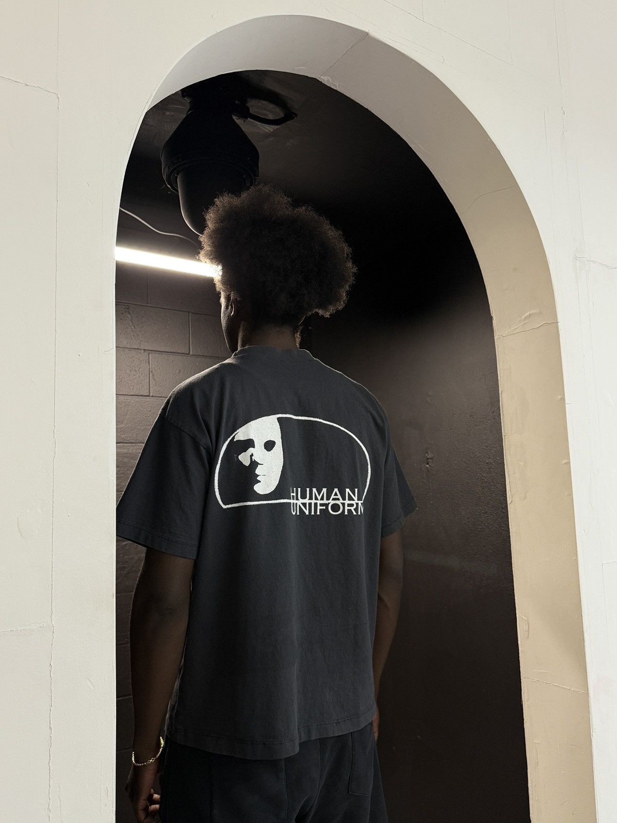Vintage HUMAN UNIFORM Silhouette Tee Size US L / EU 52-54 / 3 - 4 Thumbnail