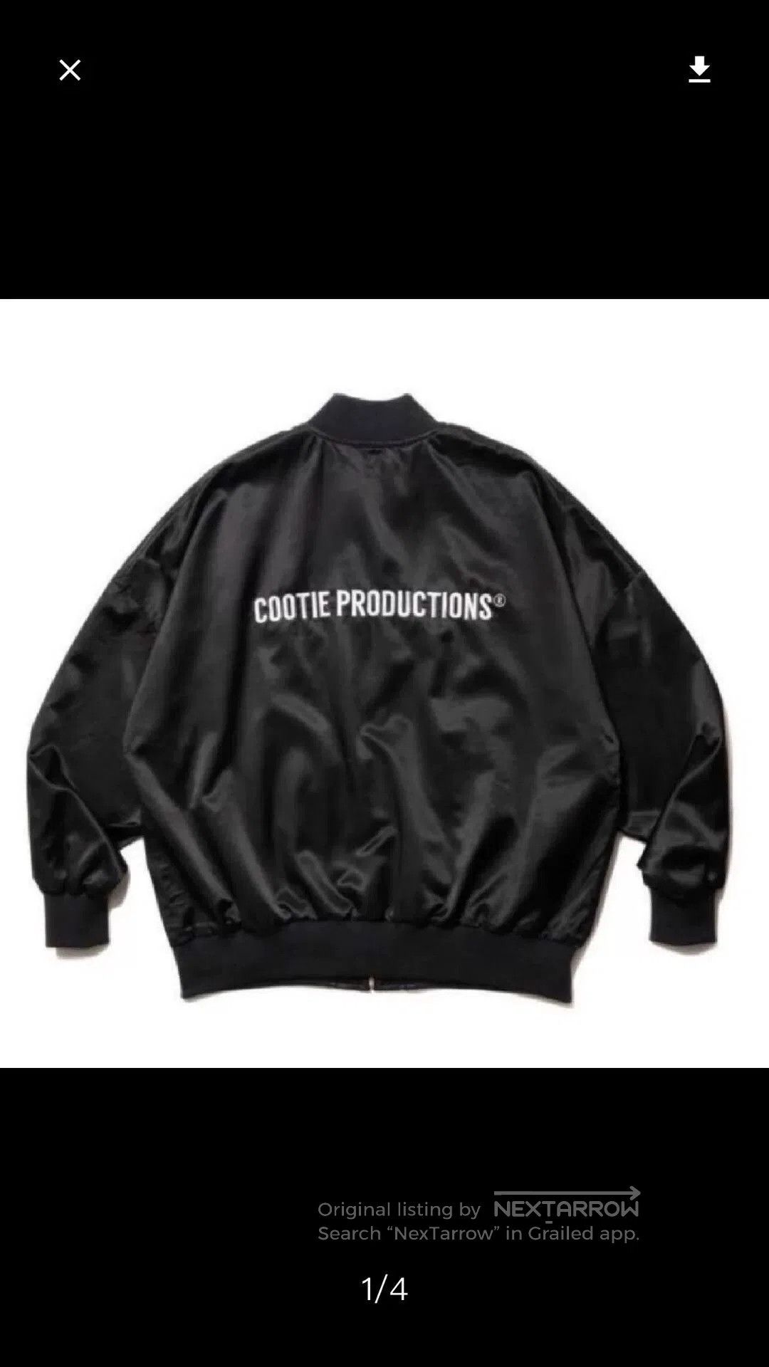 Japanese Brand Cootie Satin Nylon Jacket with Logo Embroidery. Size US S / EU 44-46 / 1 - 3 Thumbnail