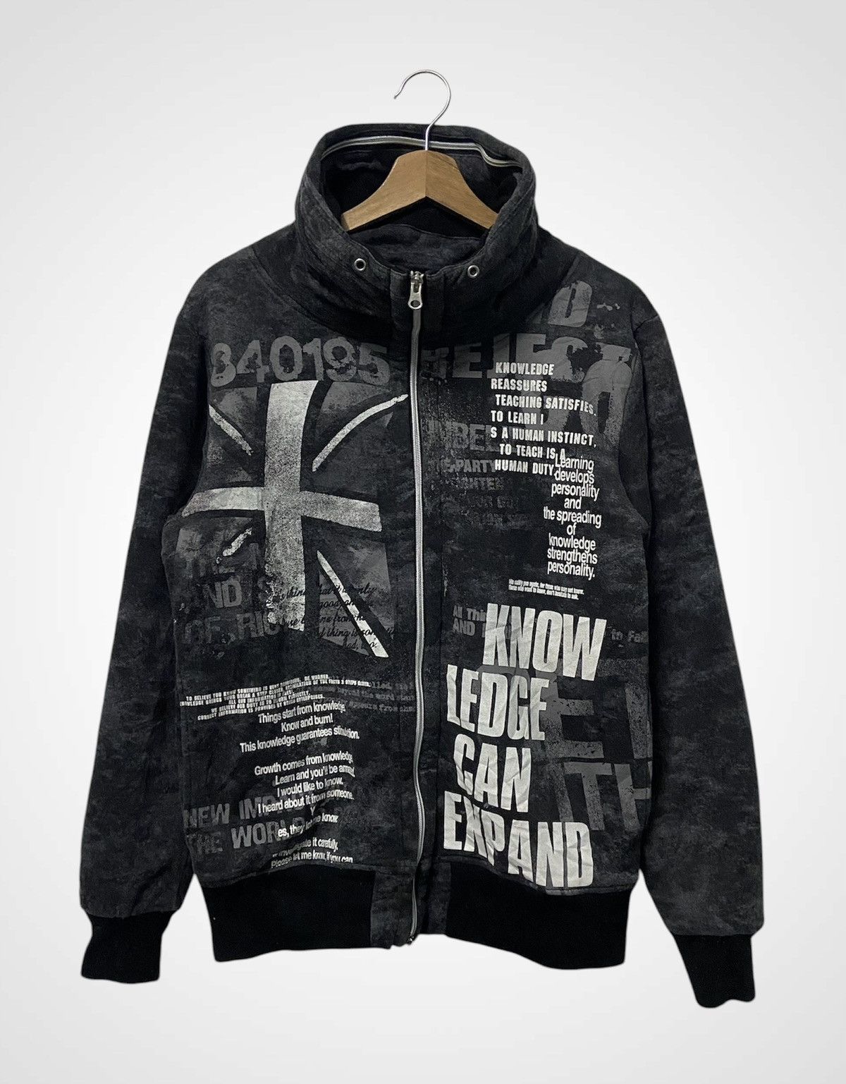 Hysteric Glamour × Japanese Brand Repezeen Punk Sweater Zipper Jacket Size US L / EU 52-54 / 3 - 1 Thumbnail