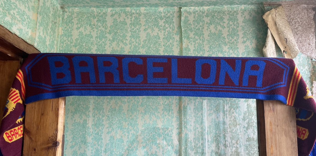 Other Vintage FC Barcelona Football Soccer Scarf Size ONE SIZE - 9 Thumbnail