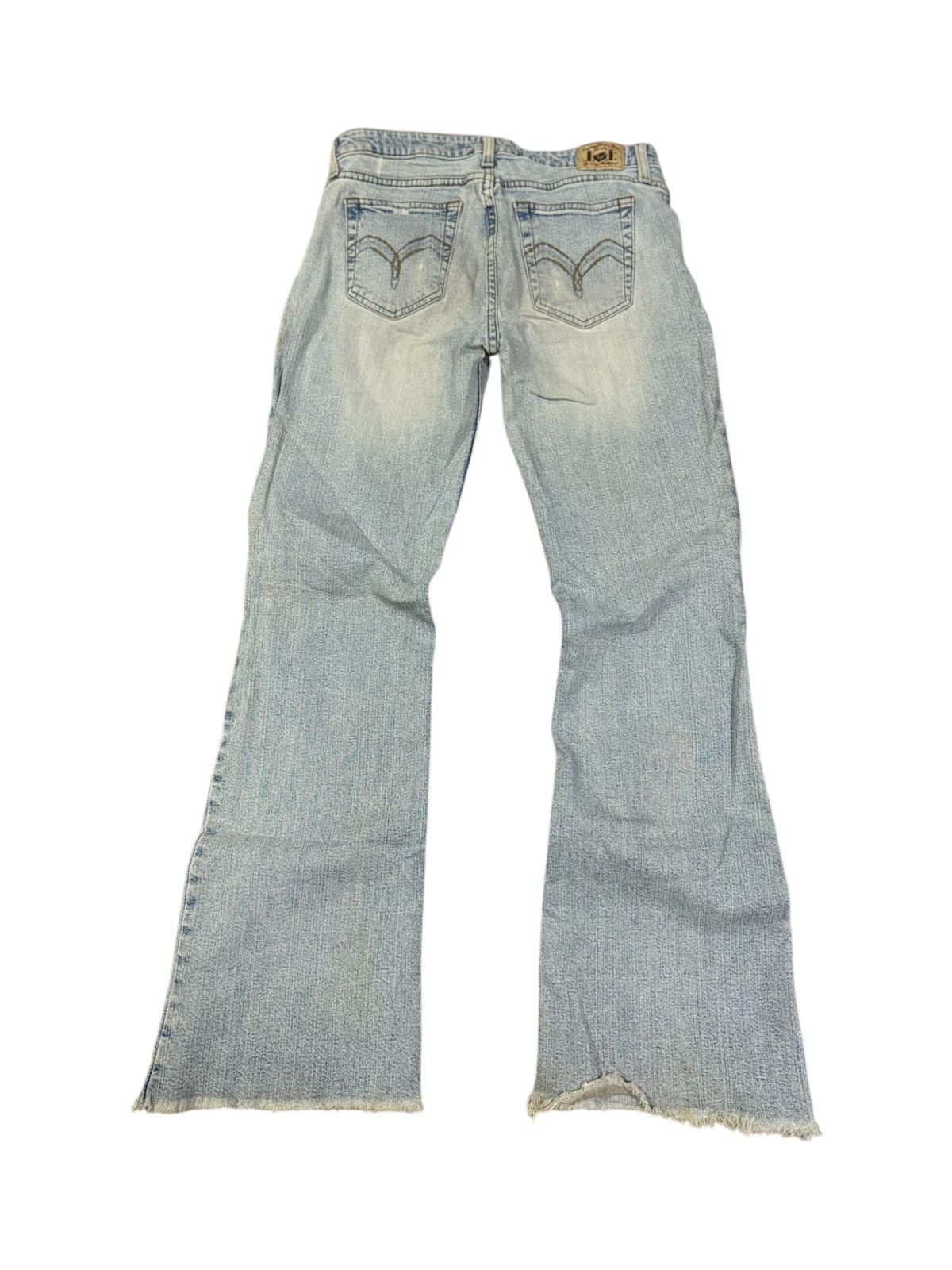 Japanese Brand Vintage Flare Jeans Stone Wash Jeans Faded Wash Jeans Japan Size US 30 / EU 46 - 2 Thumbnail