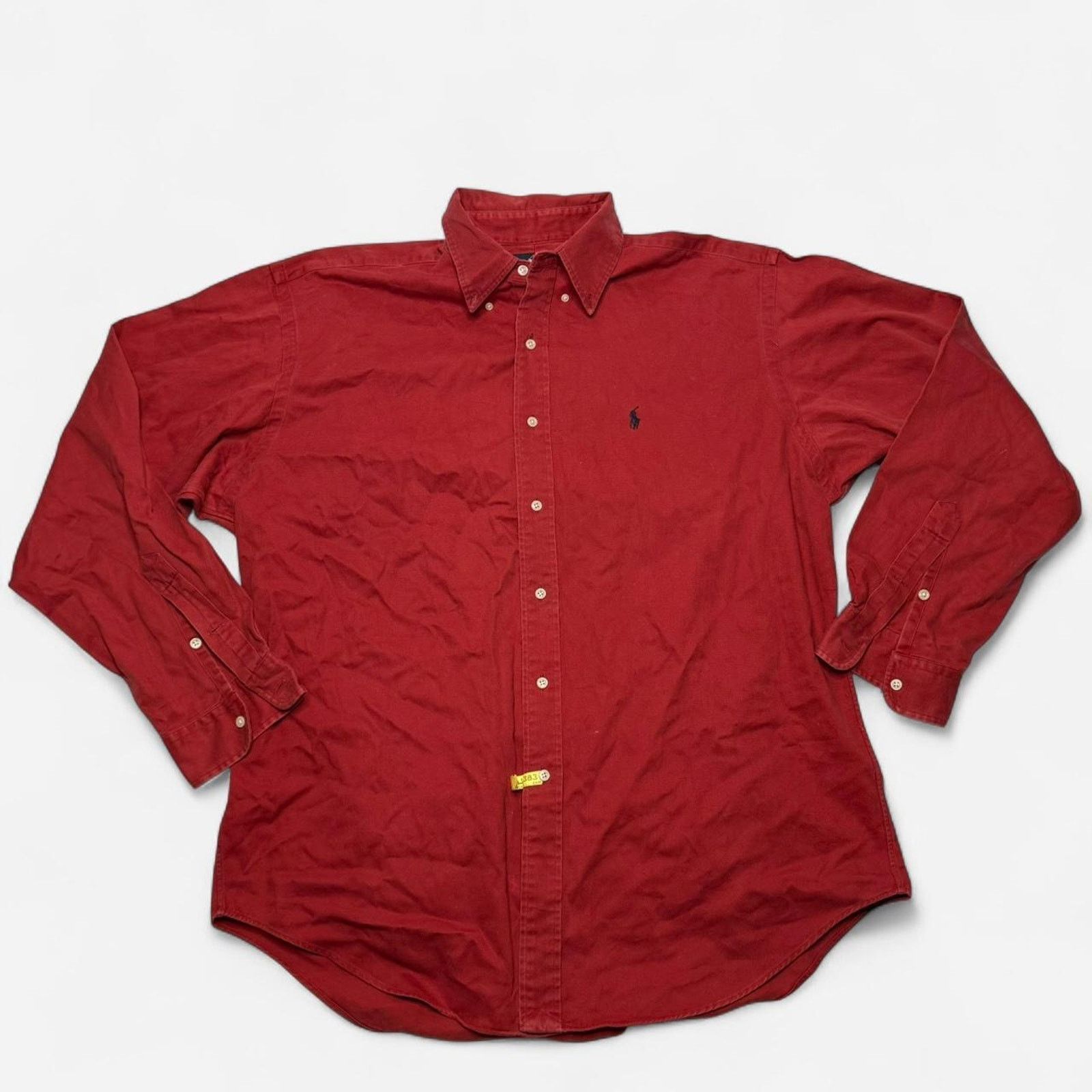 Ralph Lauren Ralph Lauren Blake Red Cotton Button Long Sleeve Shirt Men L Size US L / EU 52-54 / 3 - 1 Thumbnail