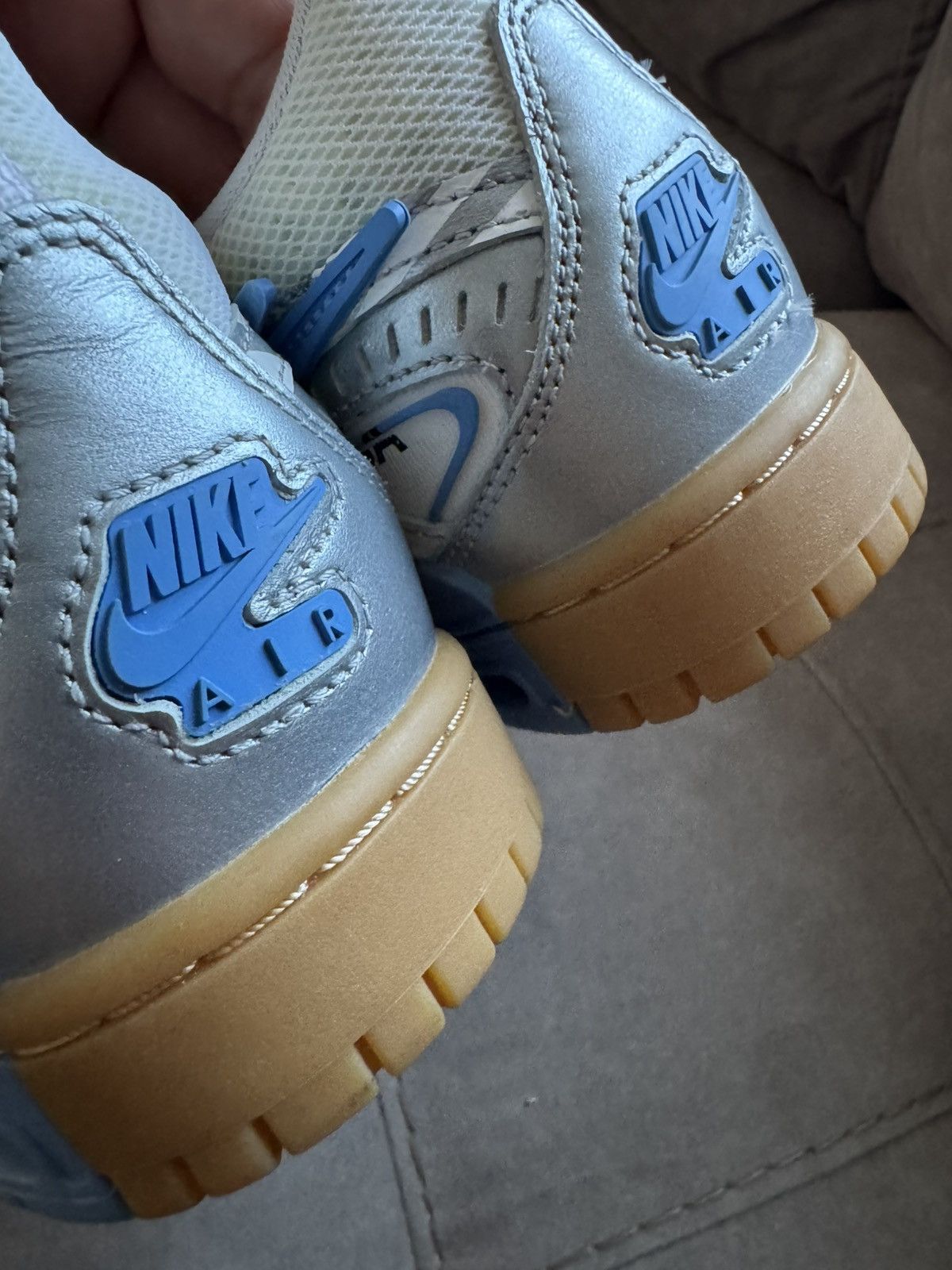 Off-White NIKE X OFF-WHITE DUNK UNC sz US9 UK8 only tried on see phot Size US 9 / EU 42 - 16 Thumbnail