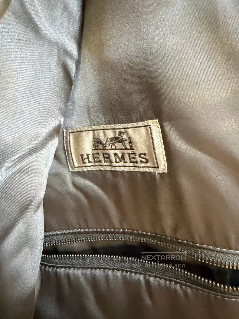 Hermes Hermes Gray Cashmere and Leather Jacket Size US M / EU 48-50 / 2 - 3 Thumbnail