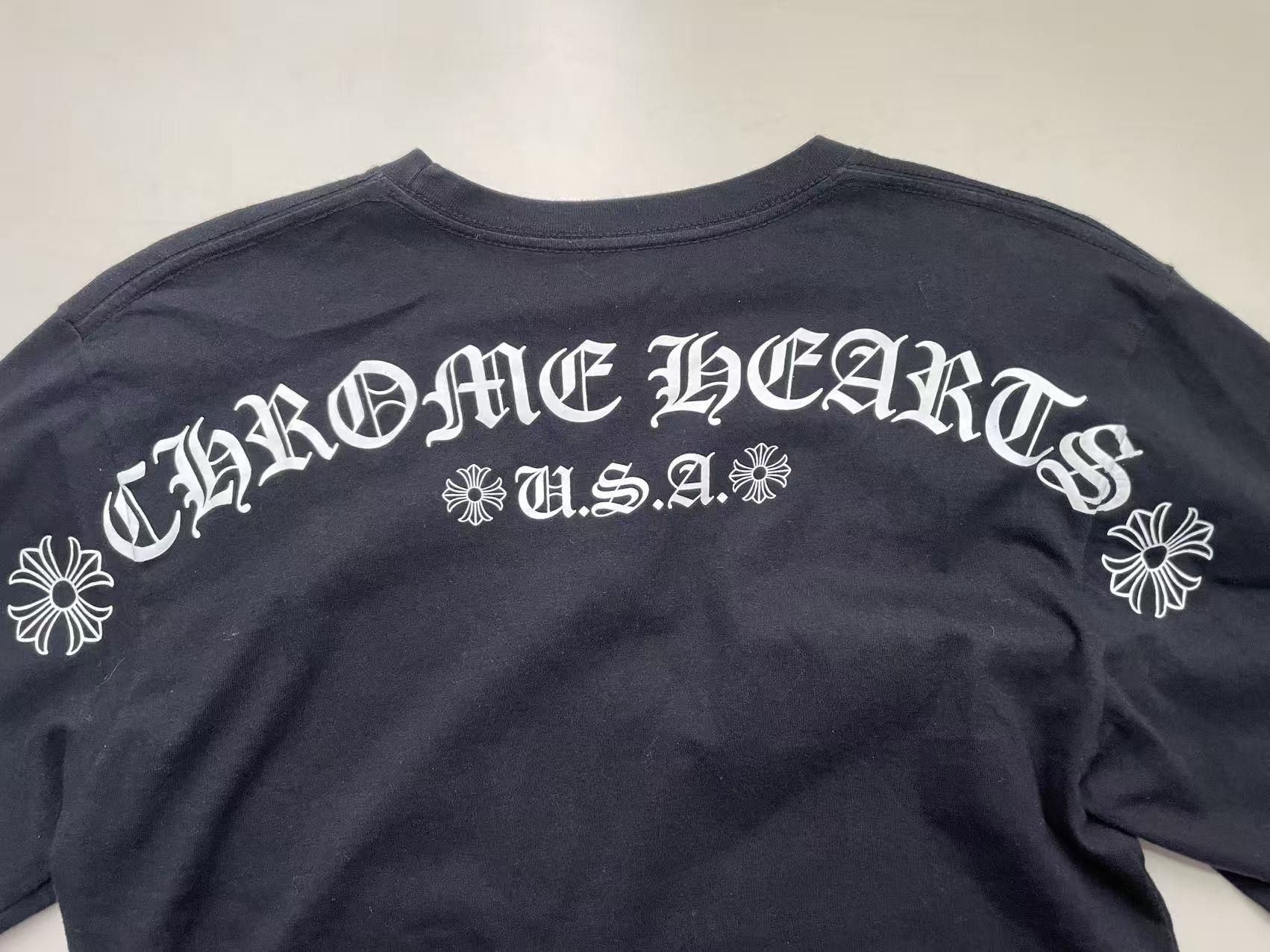 Chrome Hearts Chrome Hearts USA Script Logo Long Sleeve T-Shirt Tee Size US M / EU 48-50 / 2 - 5 Thumbnail