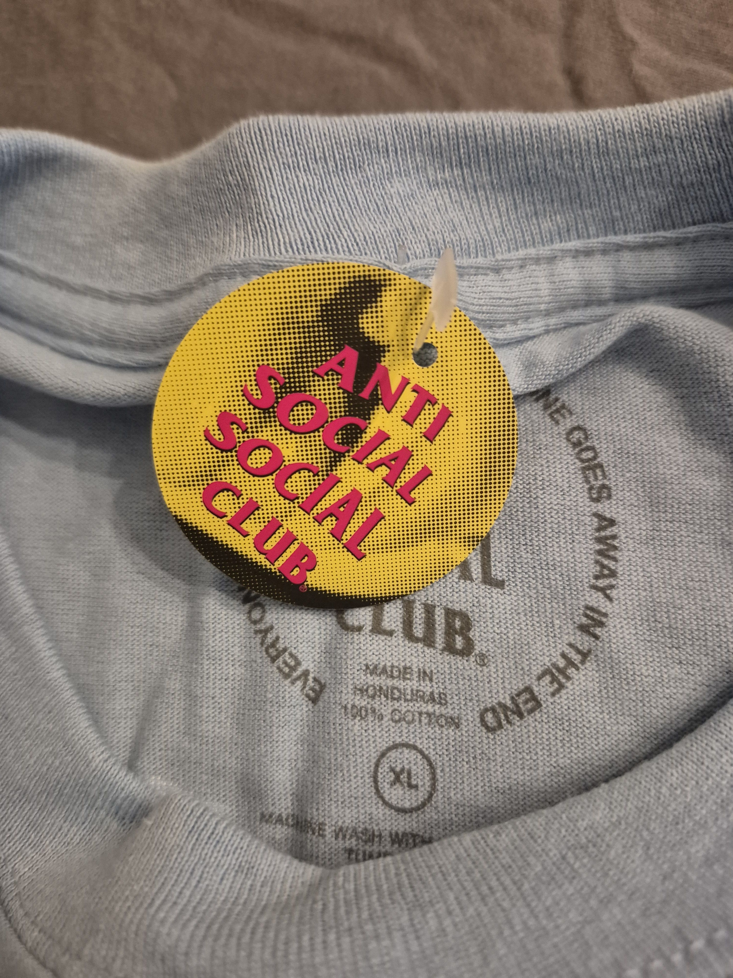 Anti Social Social Club Anti Social Social Club Size XL Light Blue Tee BNWT Size US XL / EU 56 / 4 - 5 Thumbnail