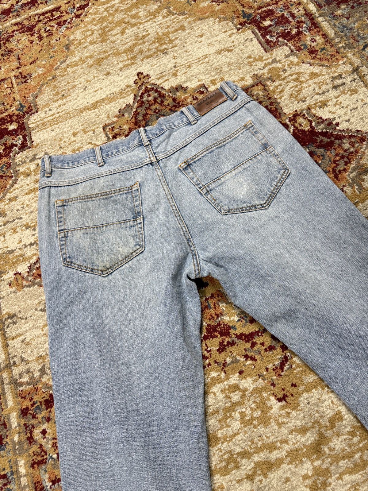 Vintage ᶠᵃⁿᶜʸᵍᵘʸ Vintage Baggy Washed Denim Jeans Wide leg Y2K Size US 36 / EU 52 - 9 Thumbnail
