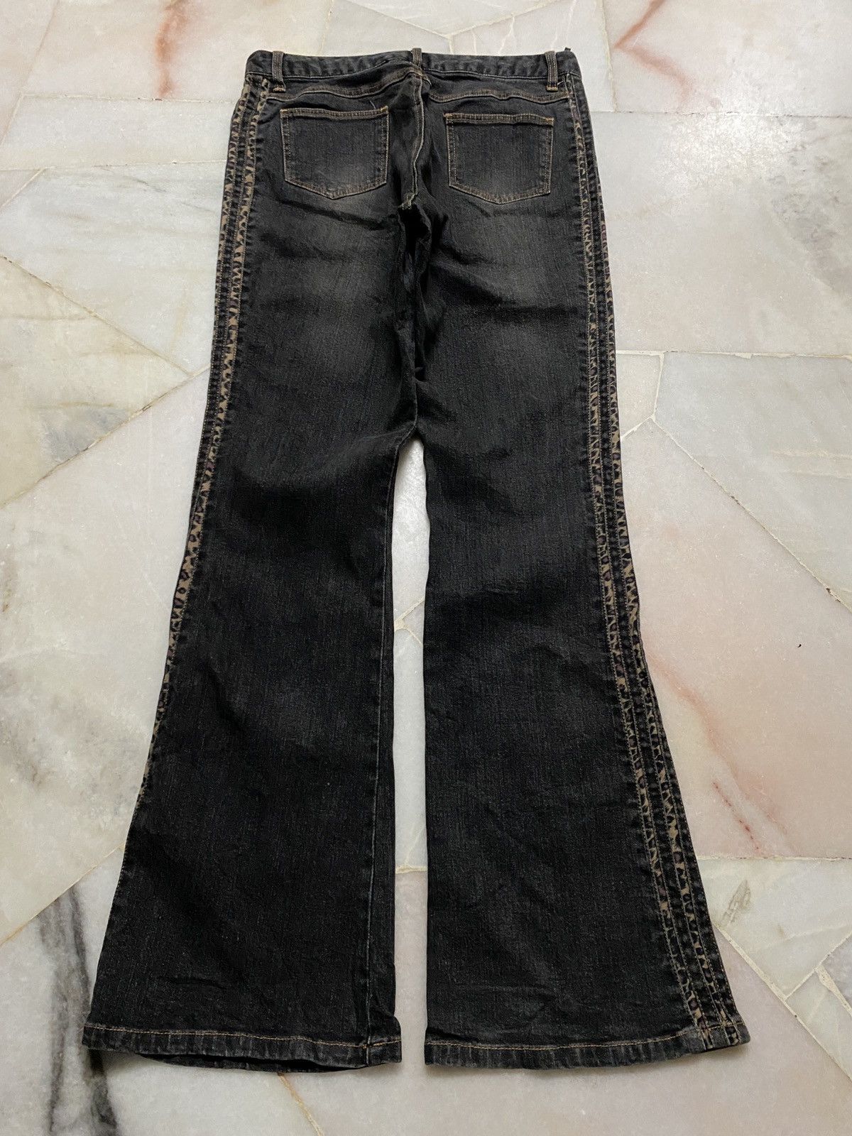 Japanese Brand Vintage 90s Style Browdwin split leopard Mudwash Size US 30 / EU 46 - 12 Thumbnail