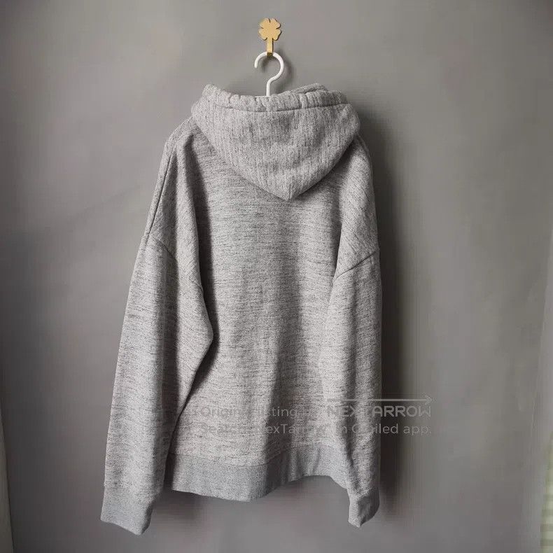 Loewe Loewe Gray Embroidered Logo Long Hooded Sweatshirt Size US M / EU 48-50 / 2 - 2 Thumbnail