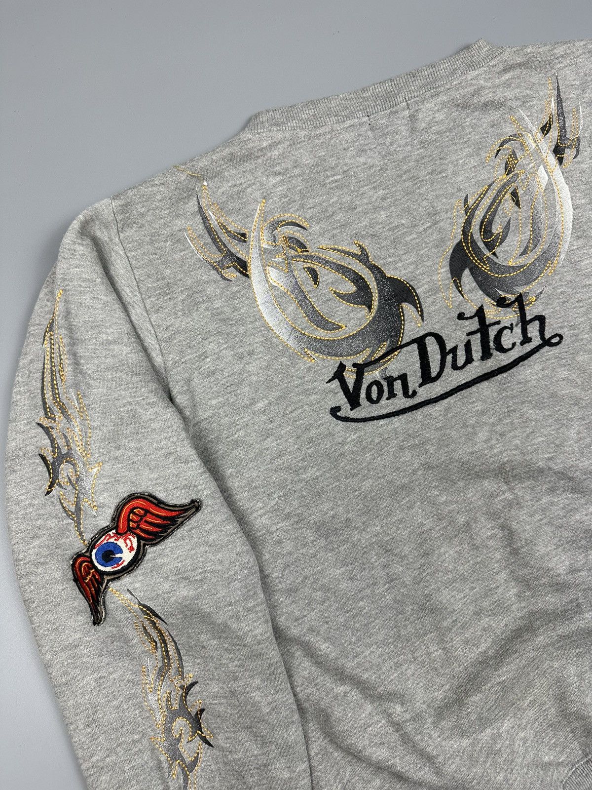 Designer × Von Dutch 🔥Sick🔥Vintage Von Dutch Flames Sweatshirt Size US M / EU 48-50 / 2 - 6 Thumbnail