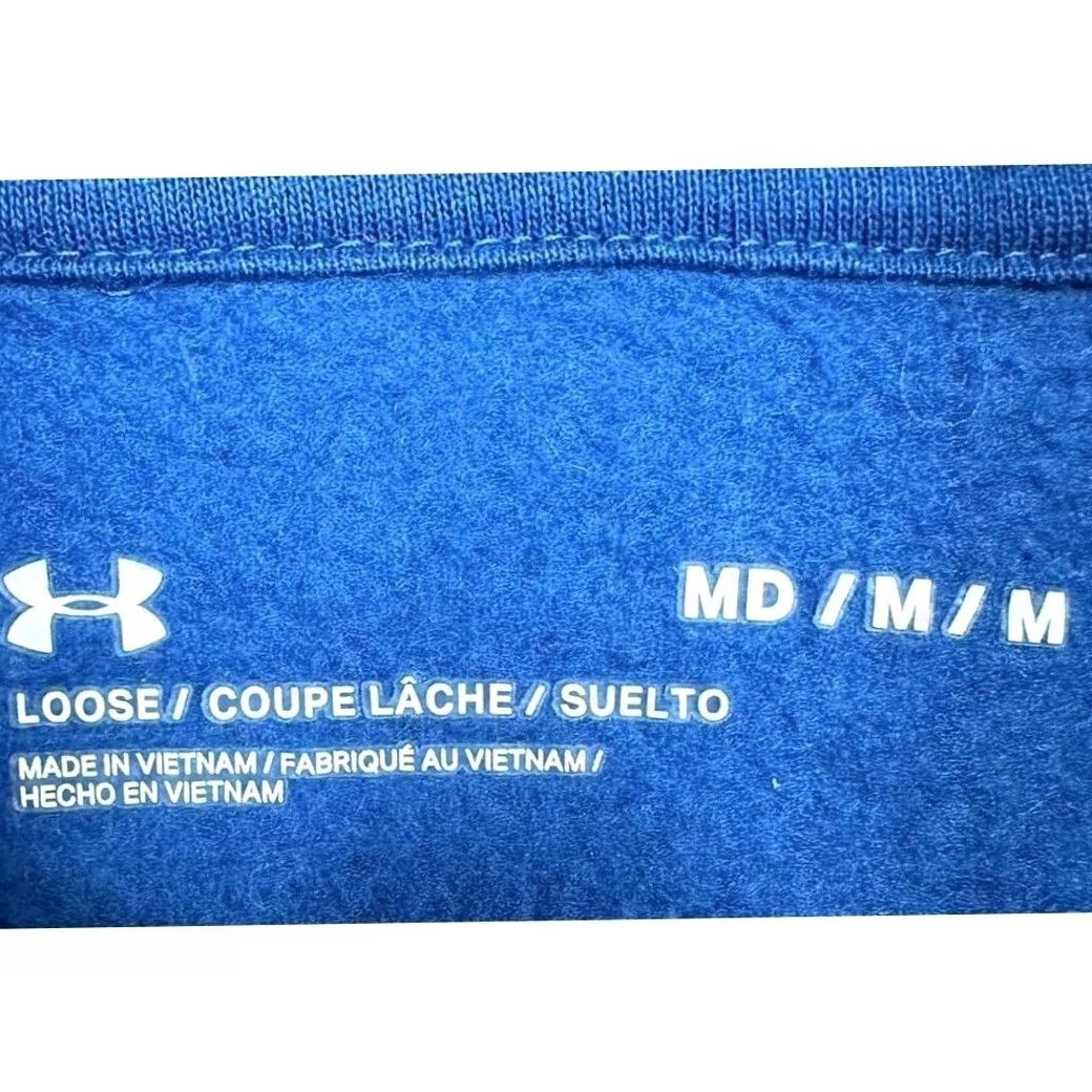 Under Armour Under Armour Hoodie Sweatshirt Mens Medium Blue Loose Pullover Long Sleeve EUC Size US M / EU 48-50 / 2 - 5 Thumbnail