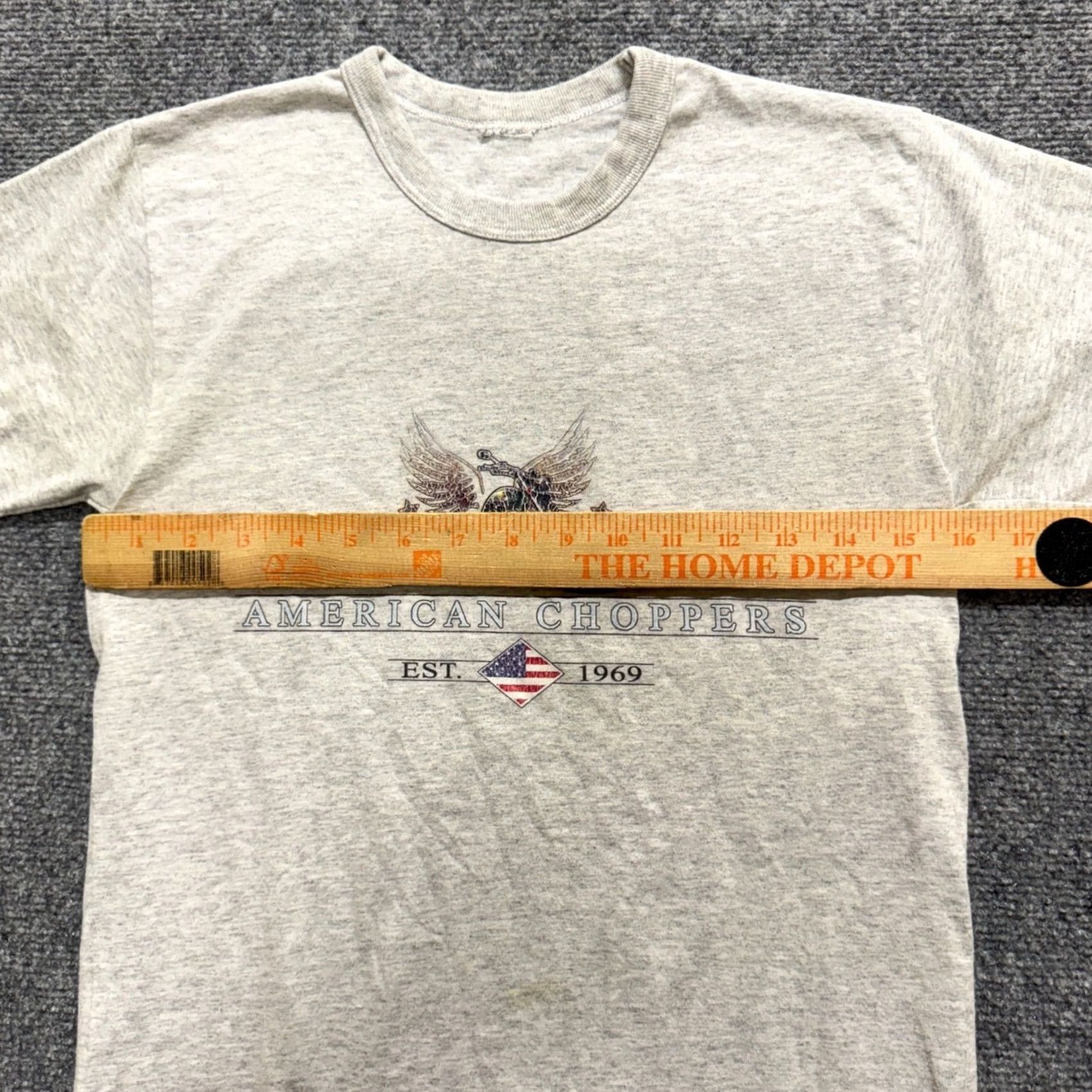 Vintage VTG T-shirt Mens M Gray Y2K Faded American Choppers Distressed Size US M / EU 48-50 / 2 - 3 Thumbnail