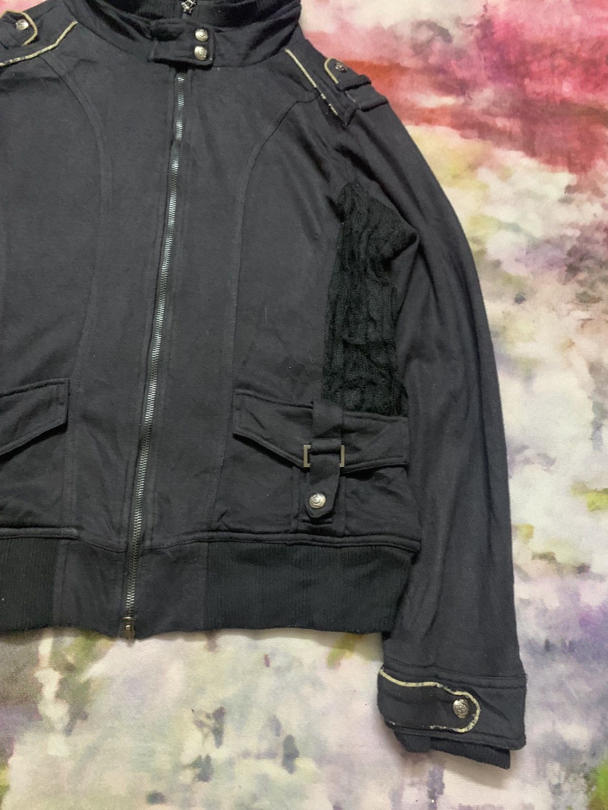 In The Attic Black Goth Utility Jacket Strap Detail LGB GOA Archive Size US M / EU 48-50 / 2 - 4 Thumbnail