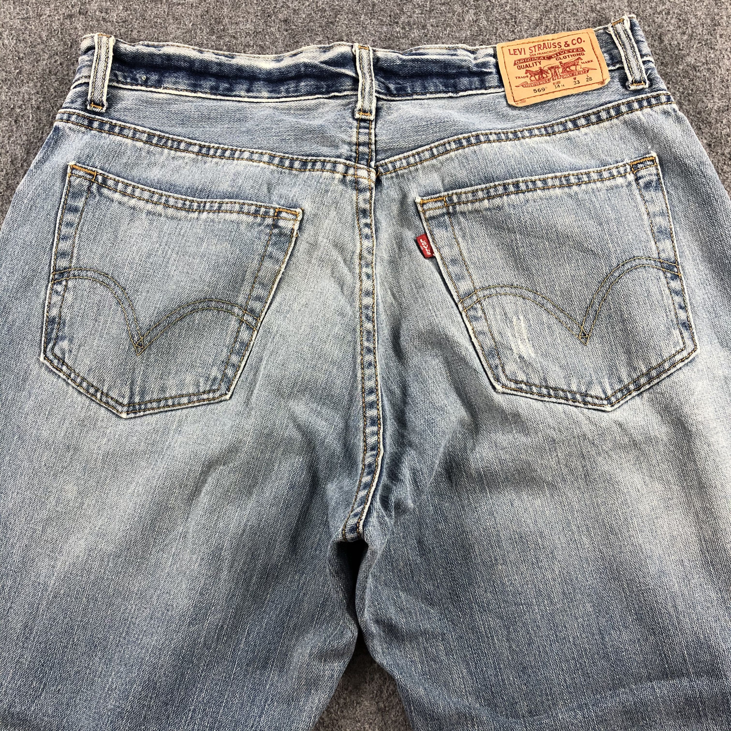 Levi's Vintage Light Wash Levis 569 Jeans-J1912 Size US 34 / EU 50 - 4 Thumbnail