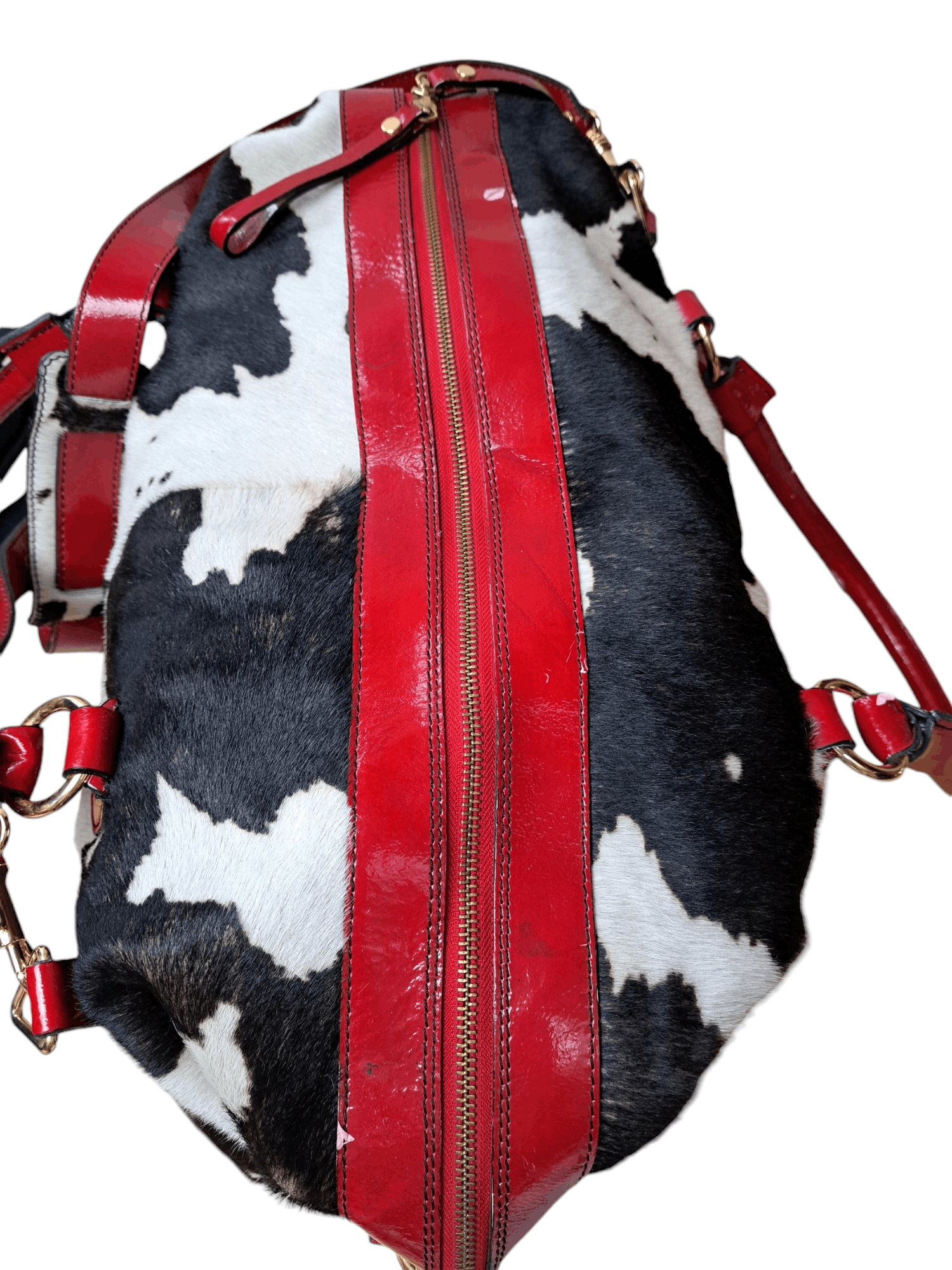 Other Cavalcanti Leather Cow Print Purse big bag Size ONE SIZE - 6 Thumbnail
