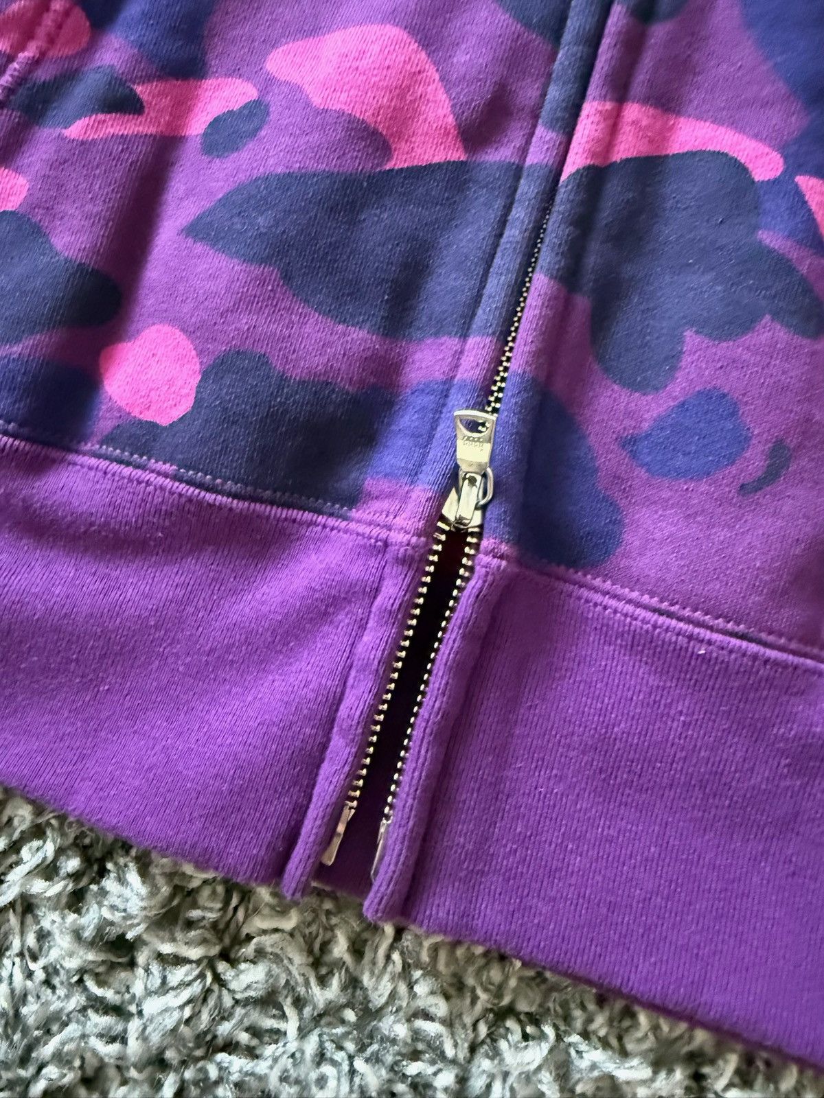 Bape Bape Purple Camo Shark Zip Up Size US S / EU 44-46 / 1 - 7 Thumbnail