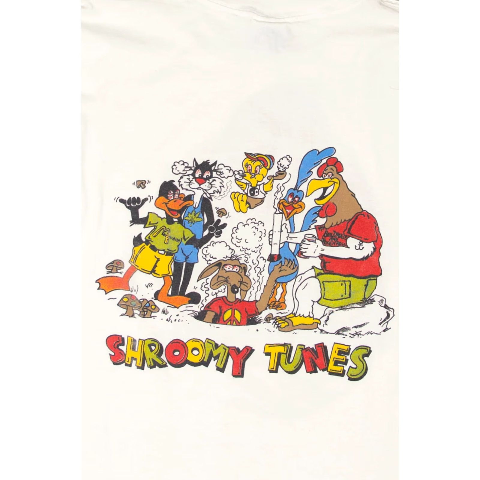 Vintage VINTAGE Sinsemilla Sam Shroomy Tunes T-Shirt Unisex Adults XS XL White 1990s T-Shirt Mens Womens Girls Boys Size US XL / EU 56 / 4 - 4 Thumbnail