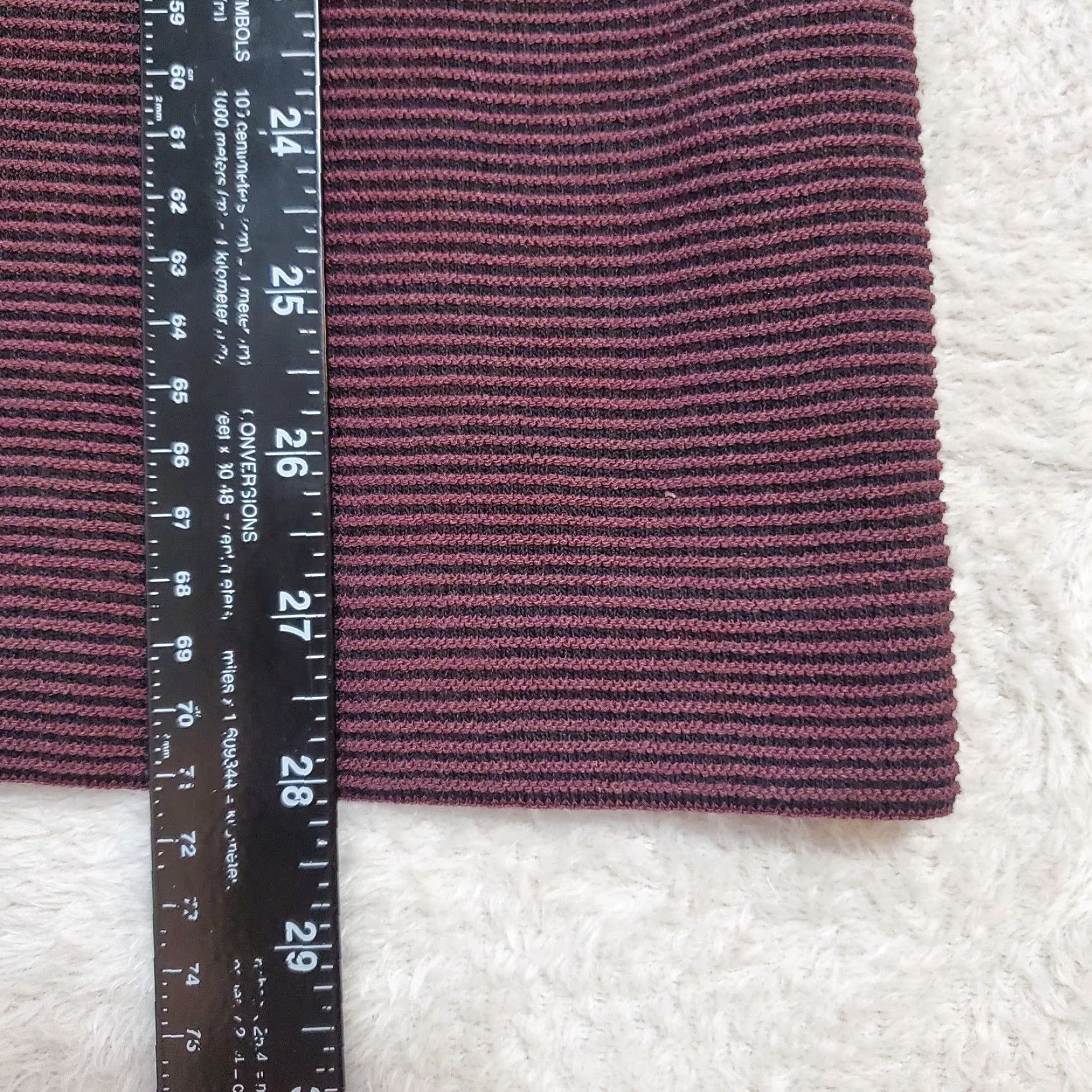 Vintage VINTAGE Ming Wang Tunic Top Women S/M Burgundy Stripe Oversized Cowl Neck Lagenlook Size M / US 6-8 / IT 42-44 - 6 Thumbnail