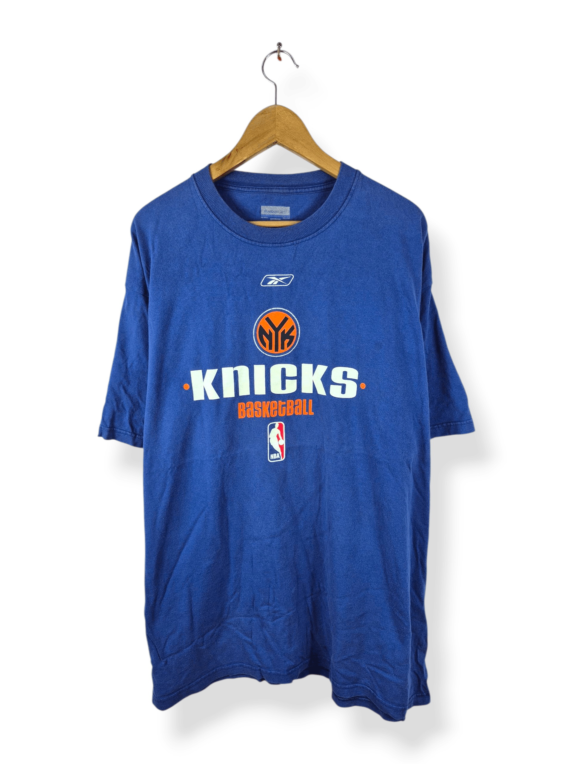 NBA 🔥 Reebok New York Knicks NBA Basketball Tee Size US XL / EU 56 / 4 - 1 Thumbnail