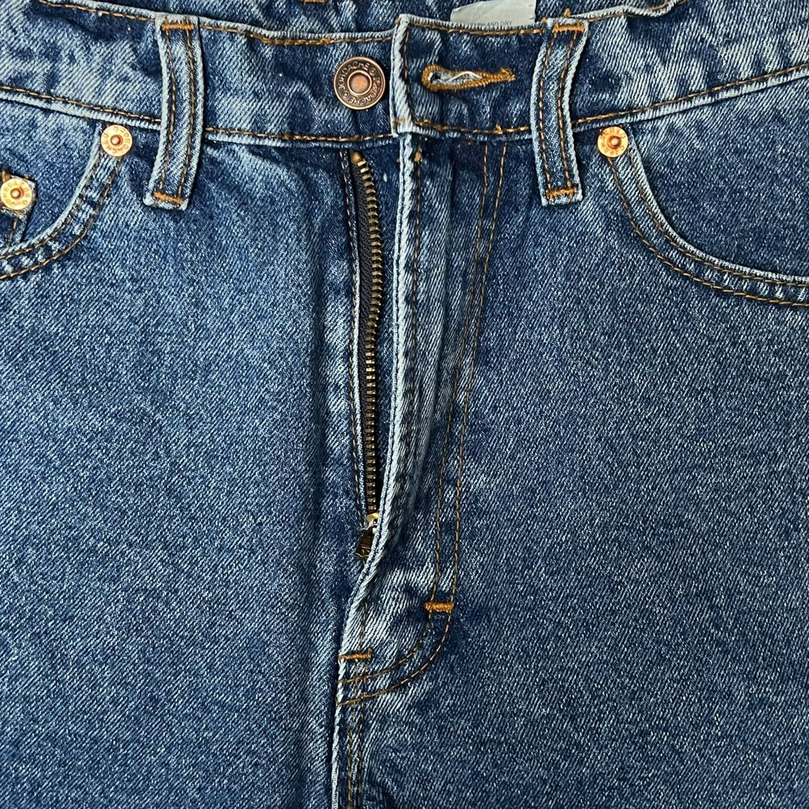 Jordache Vintage 90s Woman’s Jordache Denim Shorts 11/12 Cutoff Hem Size 34" / US 12 / IT 48 - 4 Thumbnail