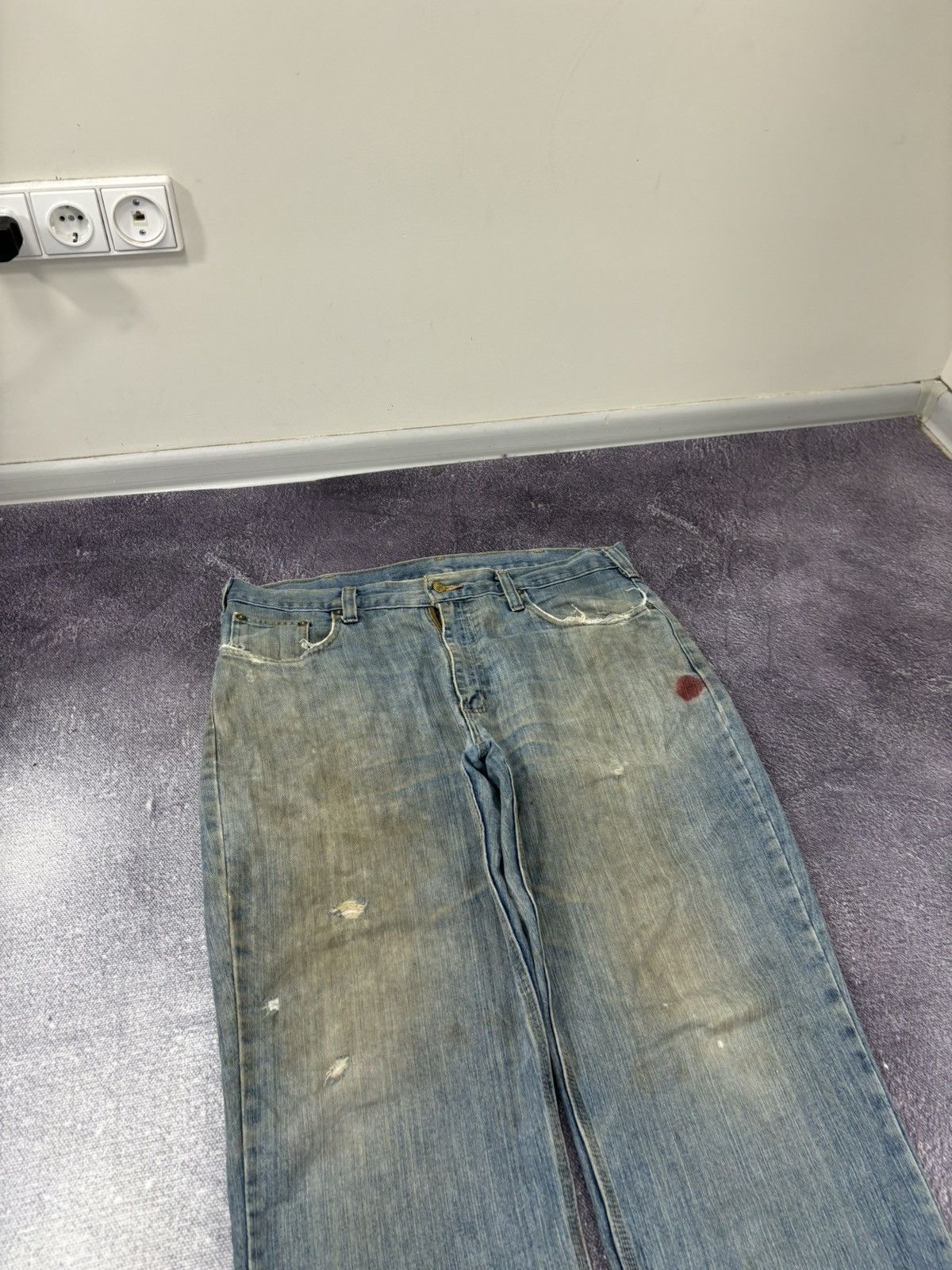 Carhartt Vintage Carhartt Workwear Y2K Faded Hype Denim Baggy Jeans Size US 38 / EU 54 - 11 Thumbnail