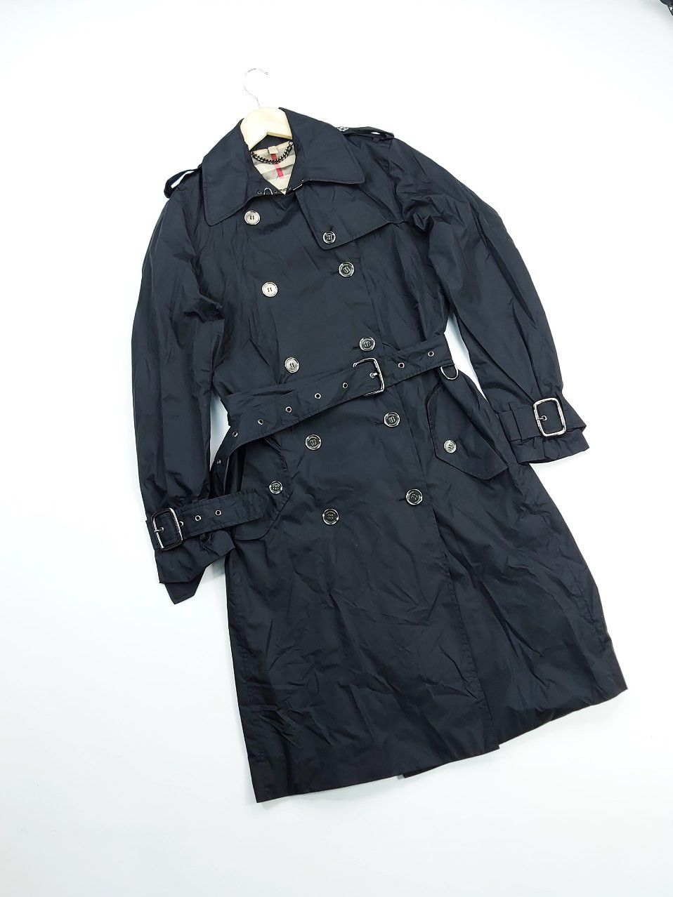 Burberry Blue Polyester Rain Coat