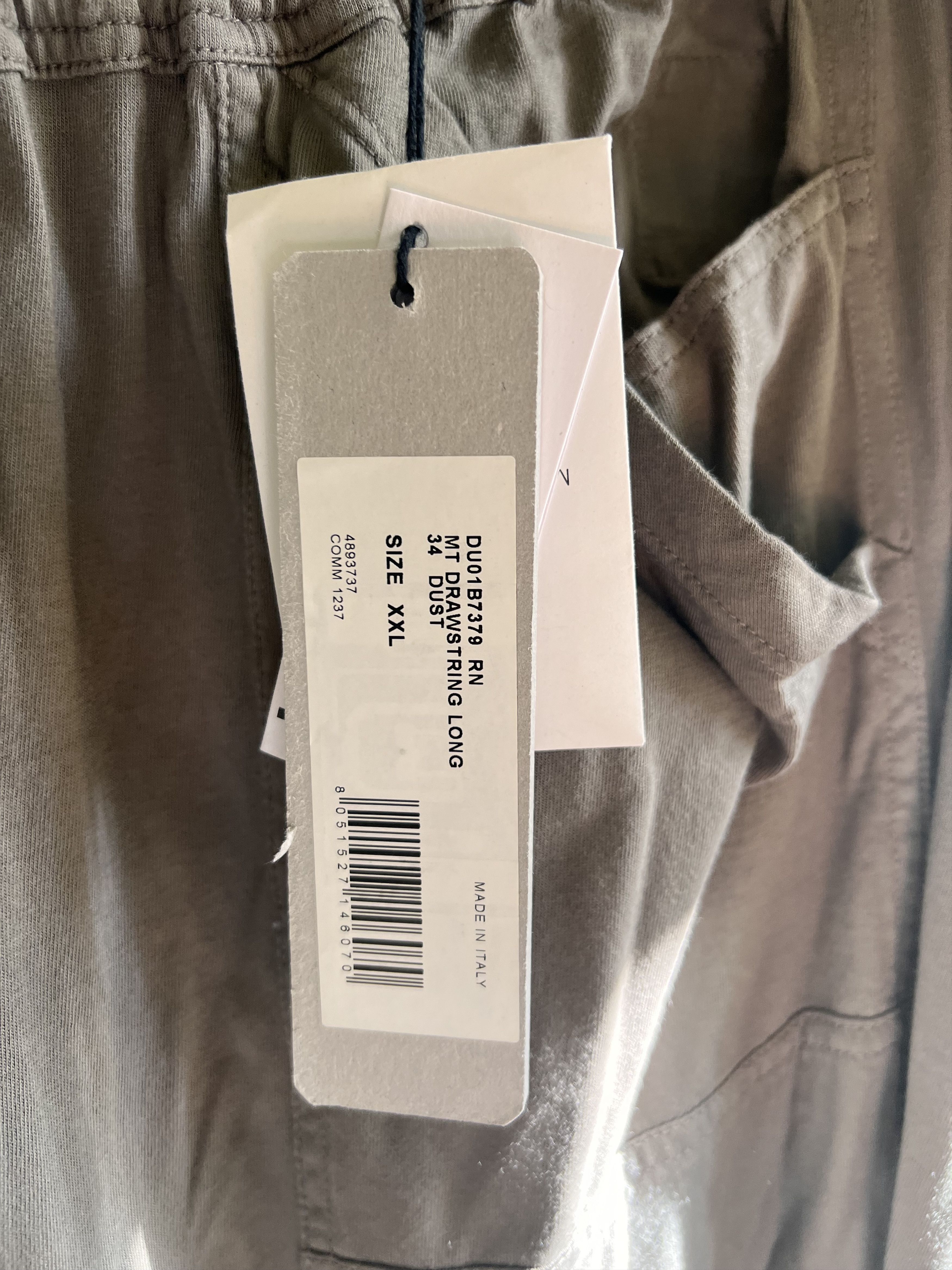 Rick Owens Drkshdw Rick Owens x DRKSHDW US 2XL Drawstring Track Pants Dust Size US 40 / EU 56 - 3 Thumbnail