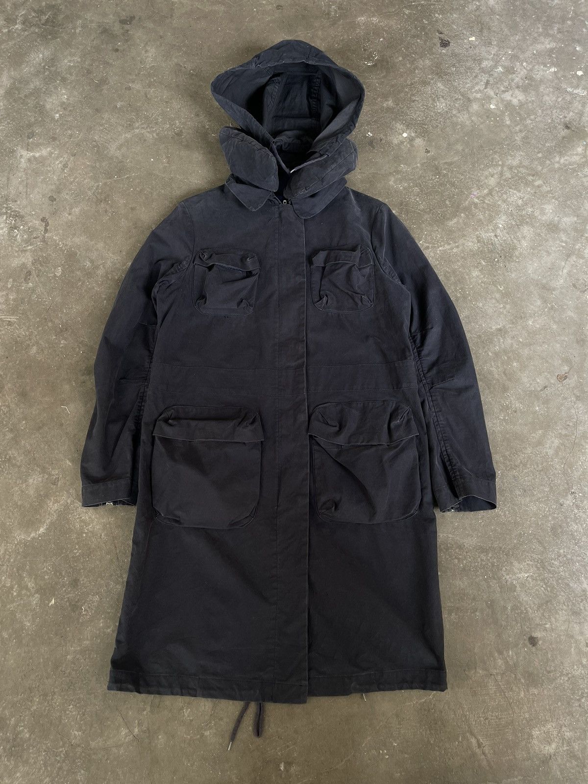 Helmut Lang SS2000 Helmut Lang Pillow Neck Bondage Field Parka Jacket Size US S / EU 44-46 / 1 - 1 Thumbnail