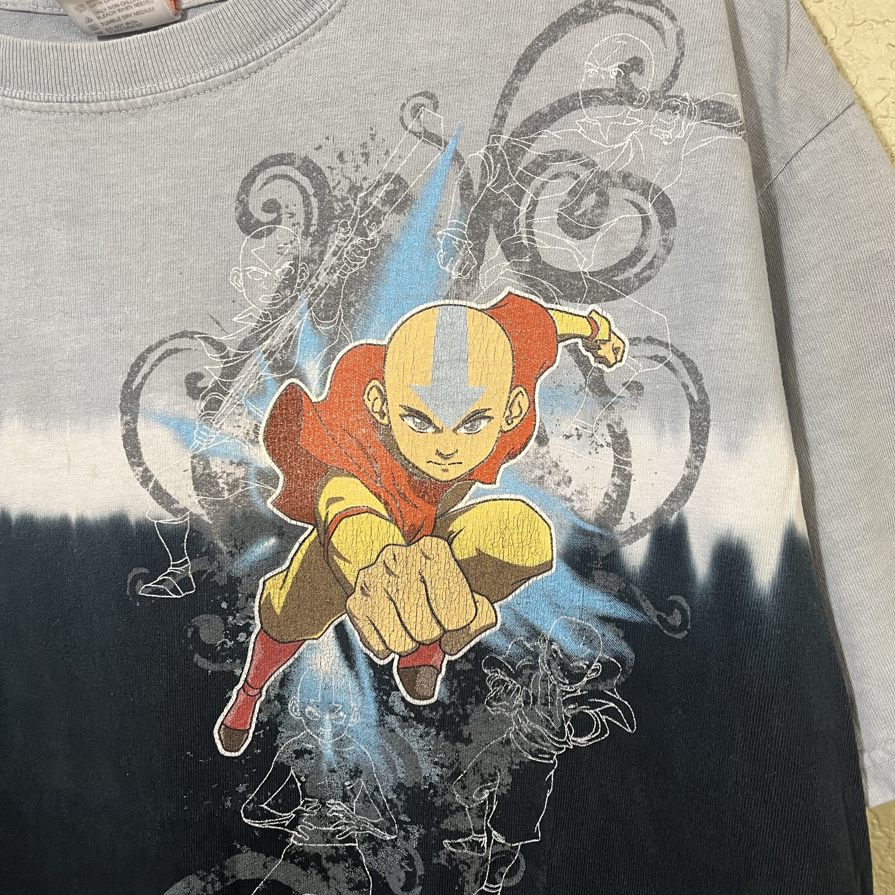 Nickelodeon Vintage 2007 Avatar The Last Airbender Tie Dye T-shirt Size US M / EU 48-50 / 2 - 2 Thumbnail
