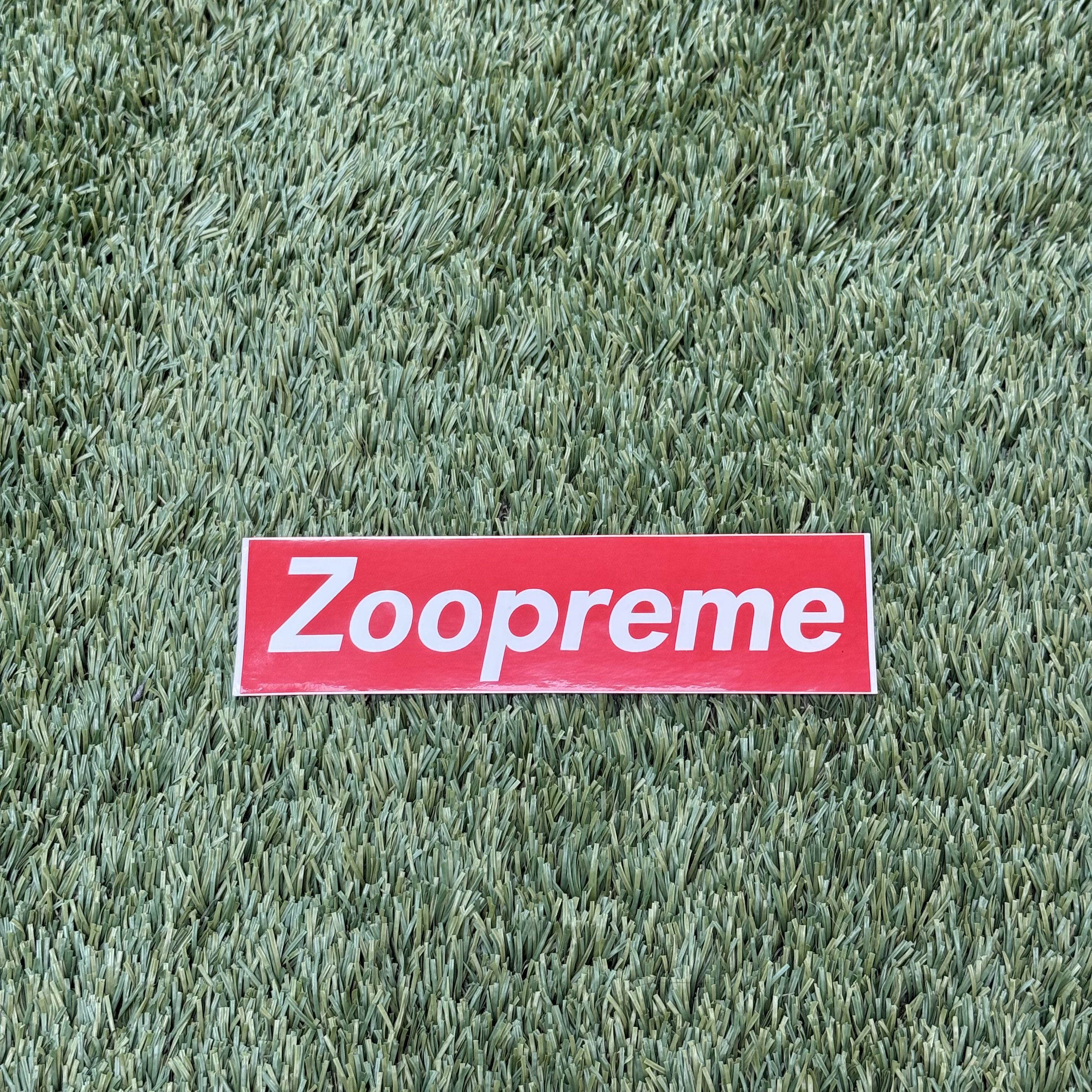 Vintage Zoopreme Box Logo Sticker ZooYork x Supreme 2004
