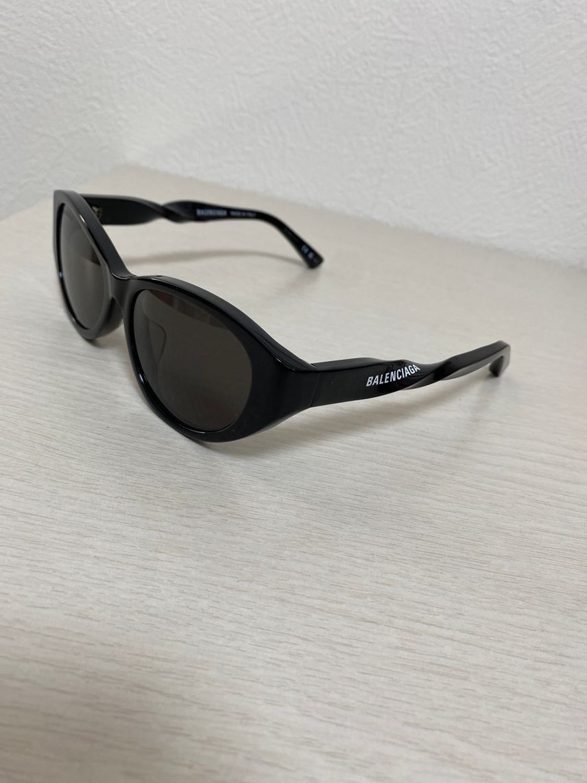 Balenciaga BALENCIAGA BB0209SA 001 Black Grey 55 mm Sunglasses Size ONE SIZE - 2 Thumbnail