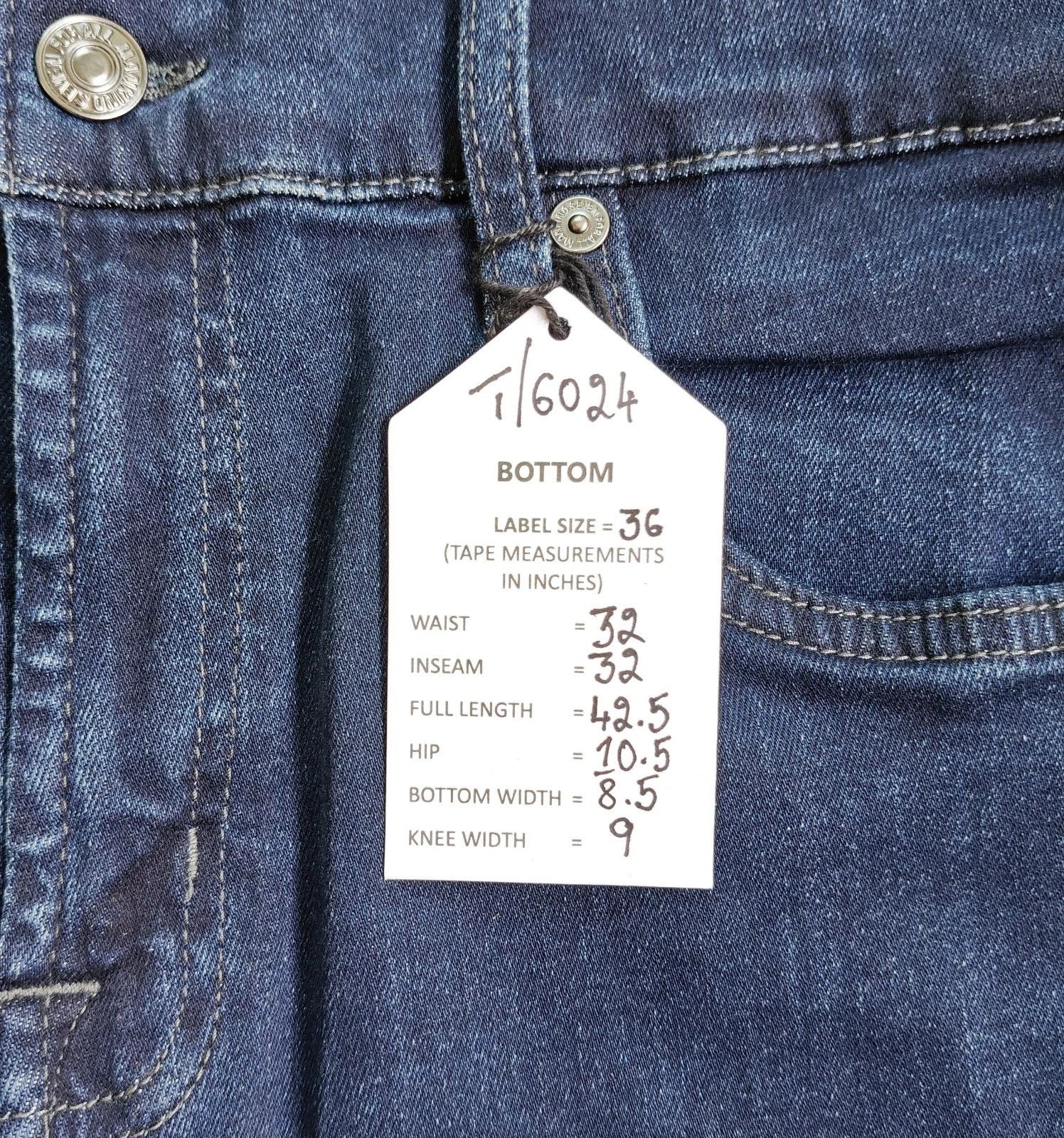 7 For All Mankind 7 For All ManKind AUSTYN Tonal Rinse JEANS T / 6024 Size US 36 / EU 52 - 6 Thumbnail