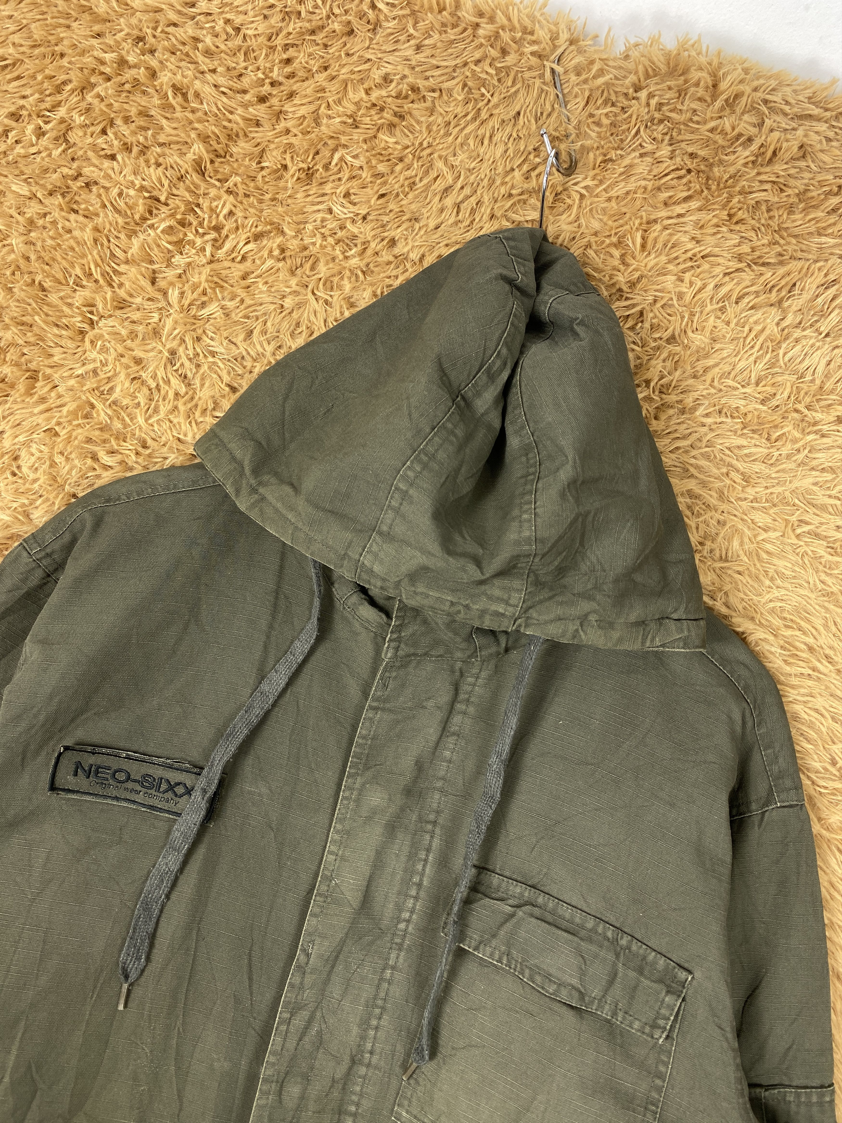 Japanese Brand Vintage Neo-Sixx Hoodie Quilted Lining Jacket J2096 Size US M / EU 48-50 / 2 - 2 Thumbnail