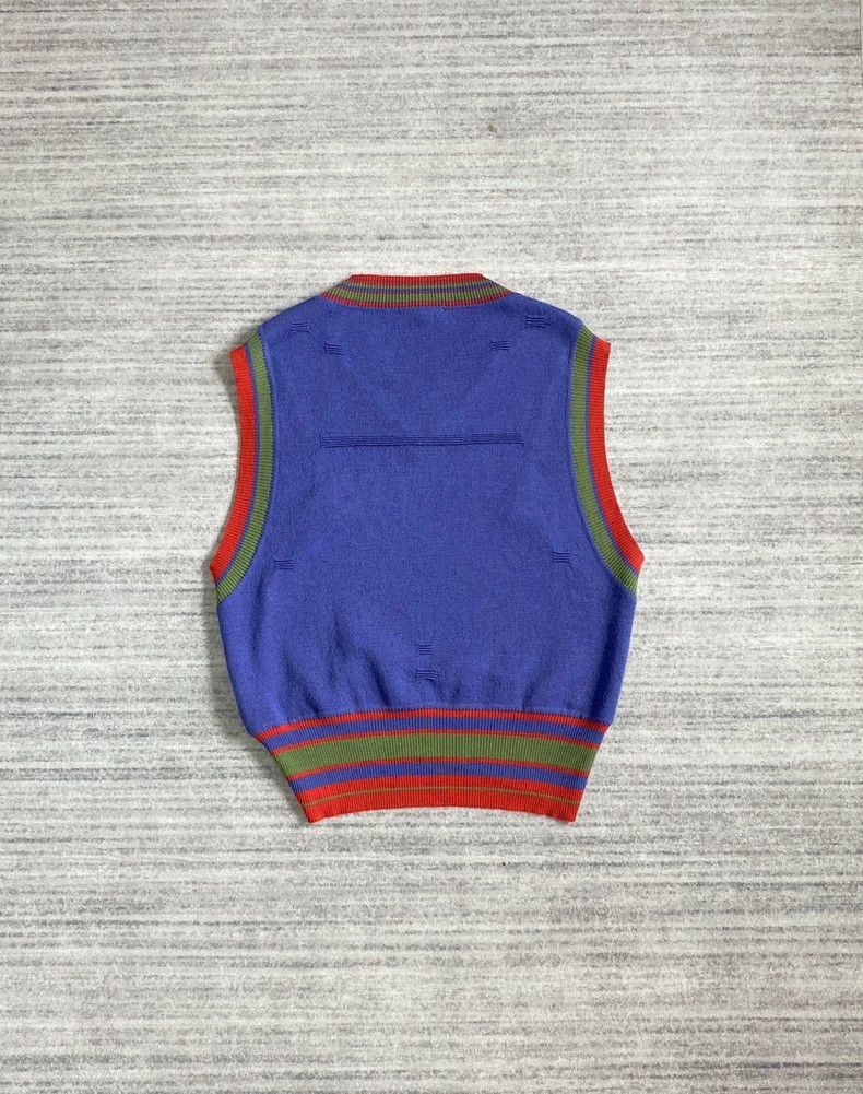 Kiko Kostadinov KIKO KOSTADINOV Dorset Purple Knit Vest Layered Sweater 25 Size US XS / EU 42 / 0 - 2 Thumbnail