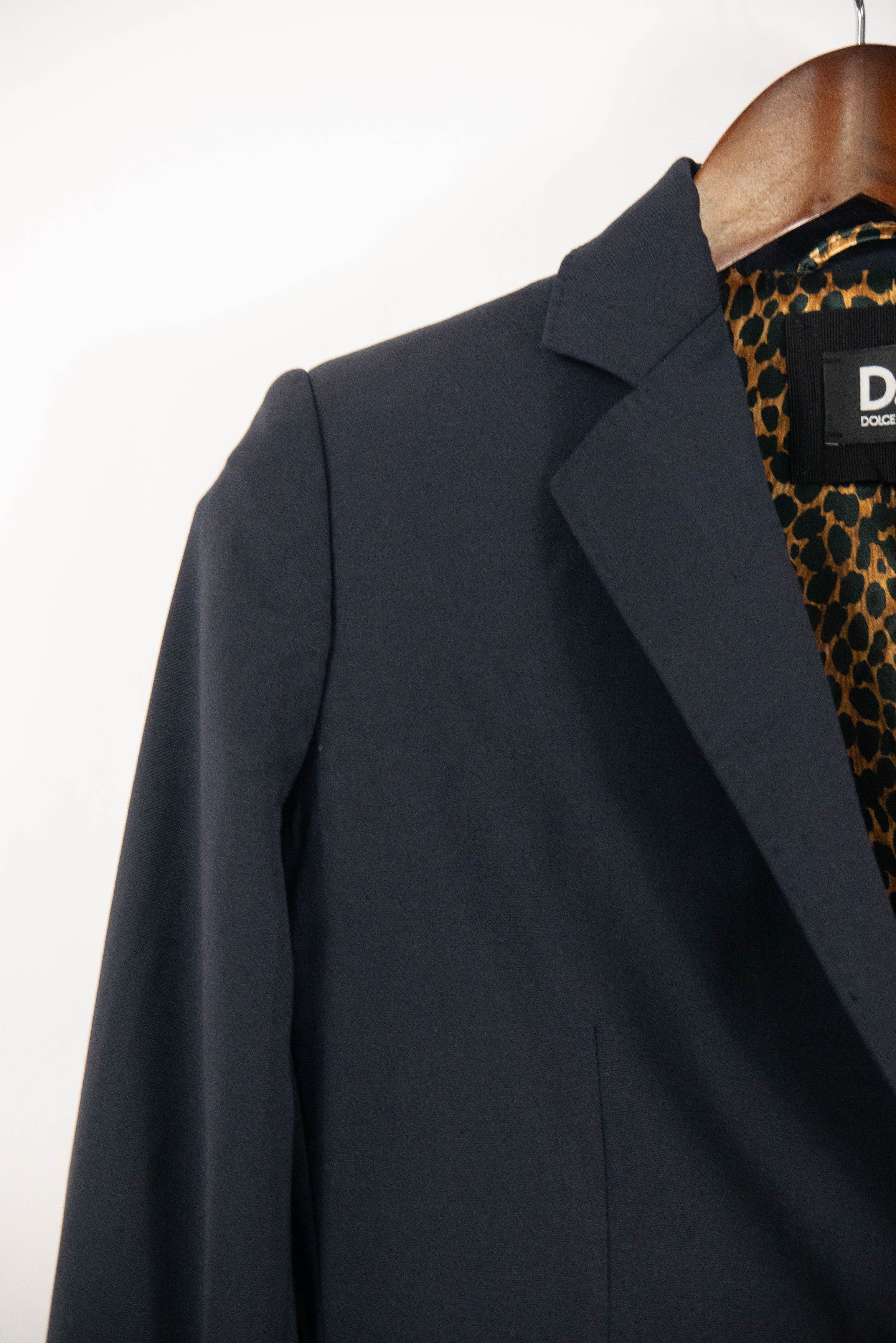 Dolce & Gabbana Dolce & Gabbana black leopard blazer – classic old-money y2k Size M / US 6-8 / IT 42-44 - 3 Thumbnail