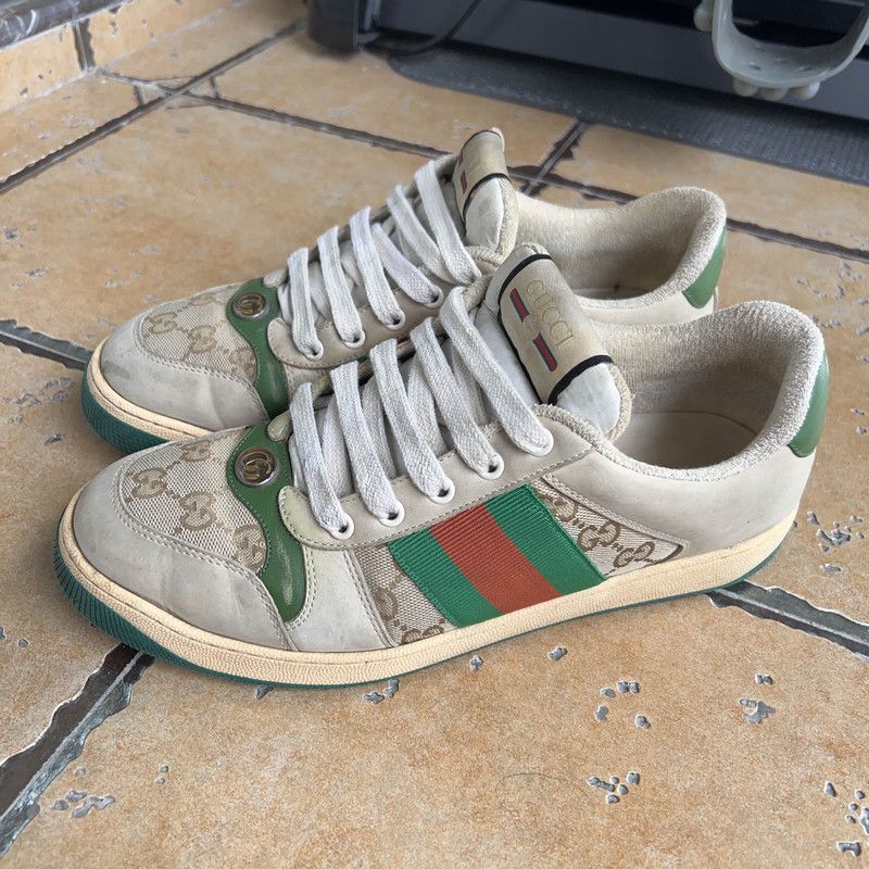 Gucci Gucci Screener Dirty Shoes for Stylish Men 0079 Size US 8 / EU 41 - 1 Thumbnail