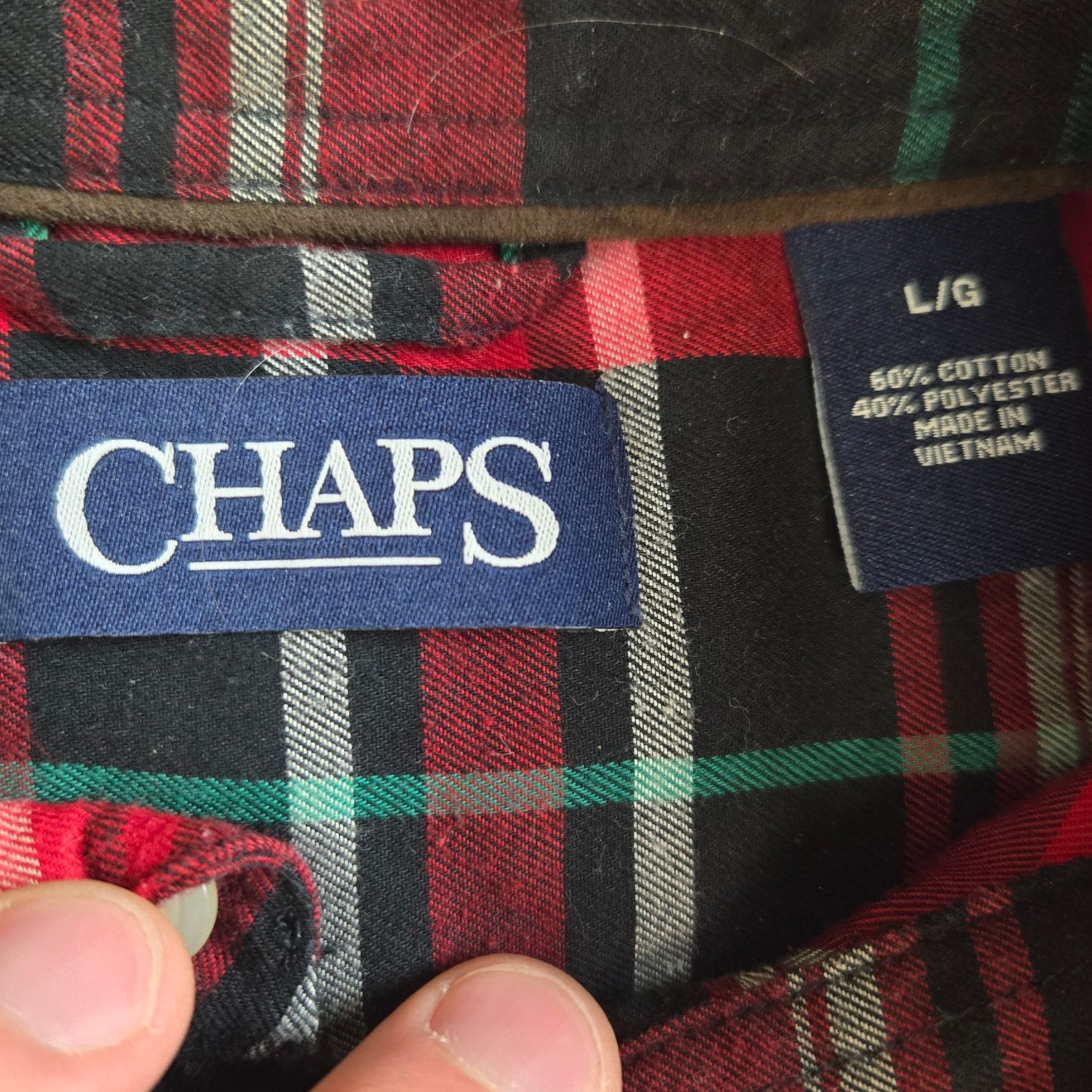Chaps Chaps Red Plaid Button Down Flannel Size Large Size US L / EU 52-54 / 3 - 4 Thumbnail