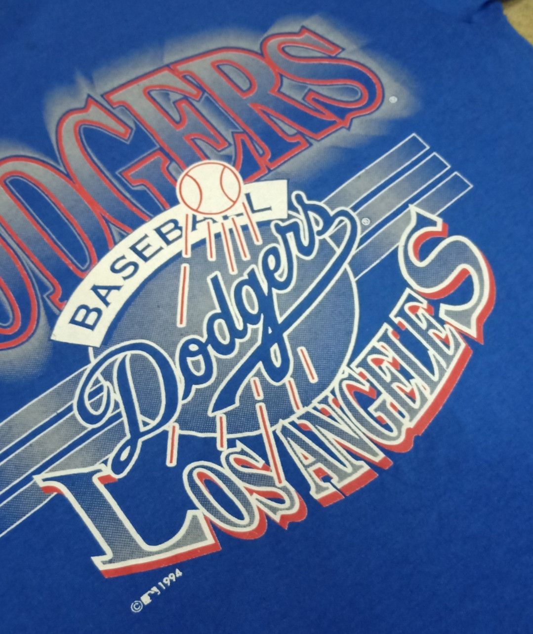 MLB × Vintage Vintage 90s MLB Los Angeles Dodgers T-shirt Size US L / EU 52-54 / 3 - 7 Thumbnail