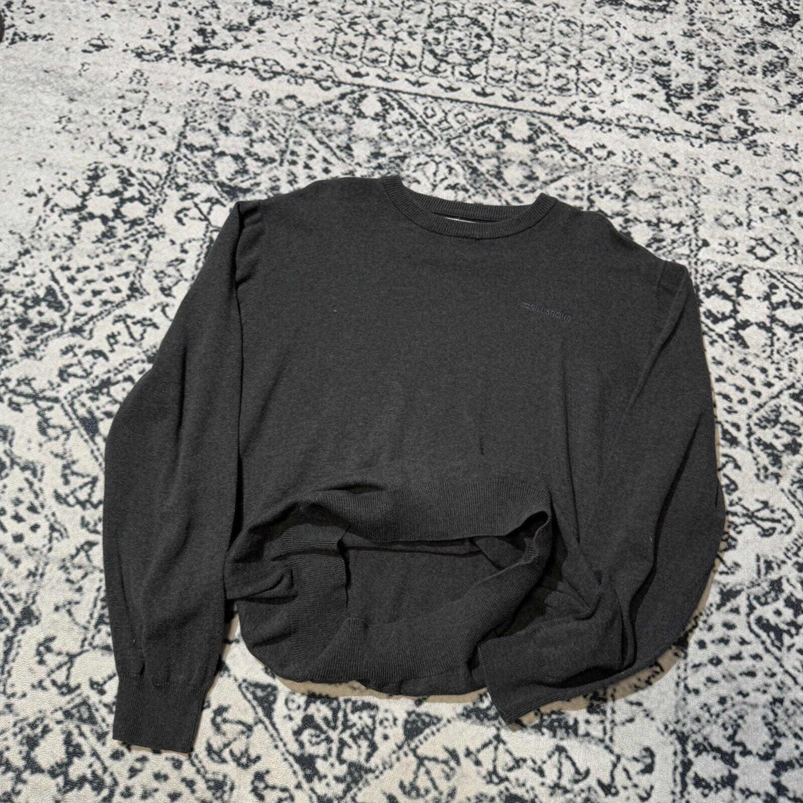 Billabong × Vintage Vintage Billabong Gray Cotton Sweater Size M Y2k 90s Hip Hop Size US M / EU 48-50 / 2 - 7 Thumbnail