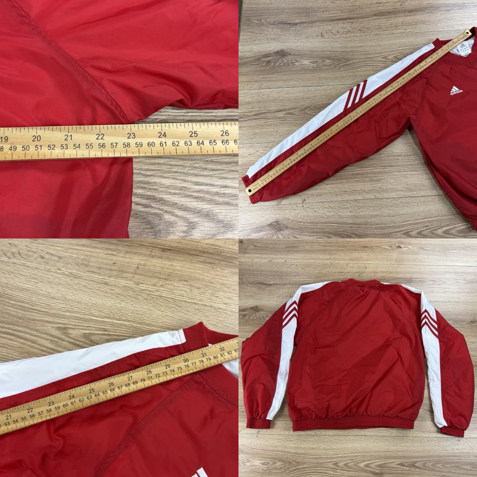 Adidas VINTAGE Adidas Windbreaker Jacket Men S Red Nylon Lined NIU Huskies 90s Concert? Size US S / EU 44-46 / 1 - 8 Thumbnail