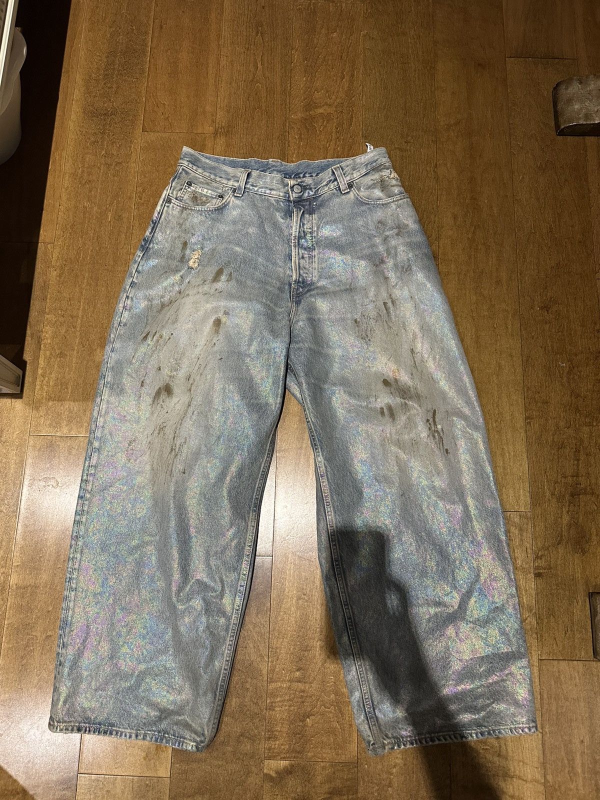 Acne Studios Acne Studios Oil spill baggy jeans Size US 32 / EU 48 - 1 Thumbnail