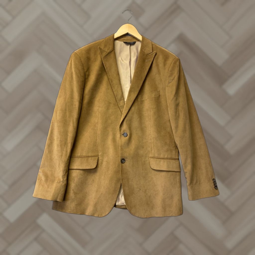 Banana Republic Banana Republic Tailored Fit Corduroy Sport Coat 44 R Brown Blazer Size 44R - 1 Thumbnail